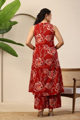 Scarlet Bloom Printed Co-ord Set
