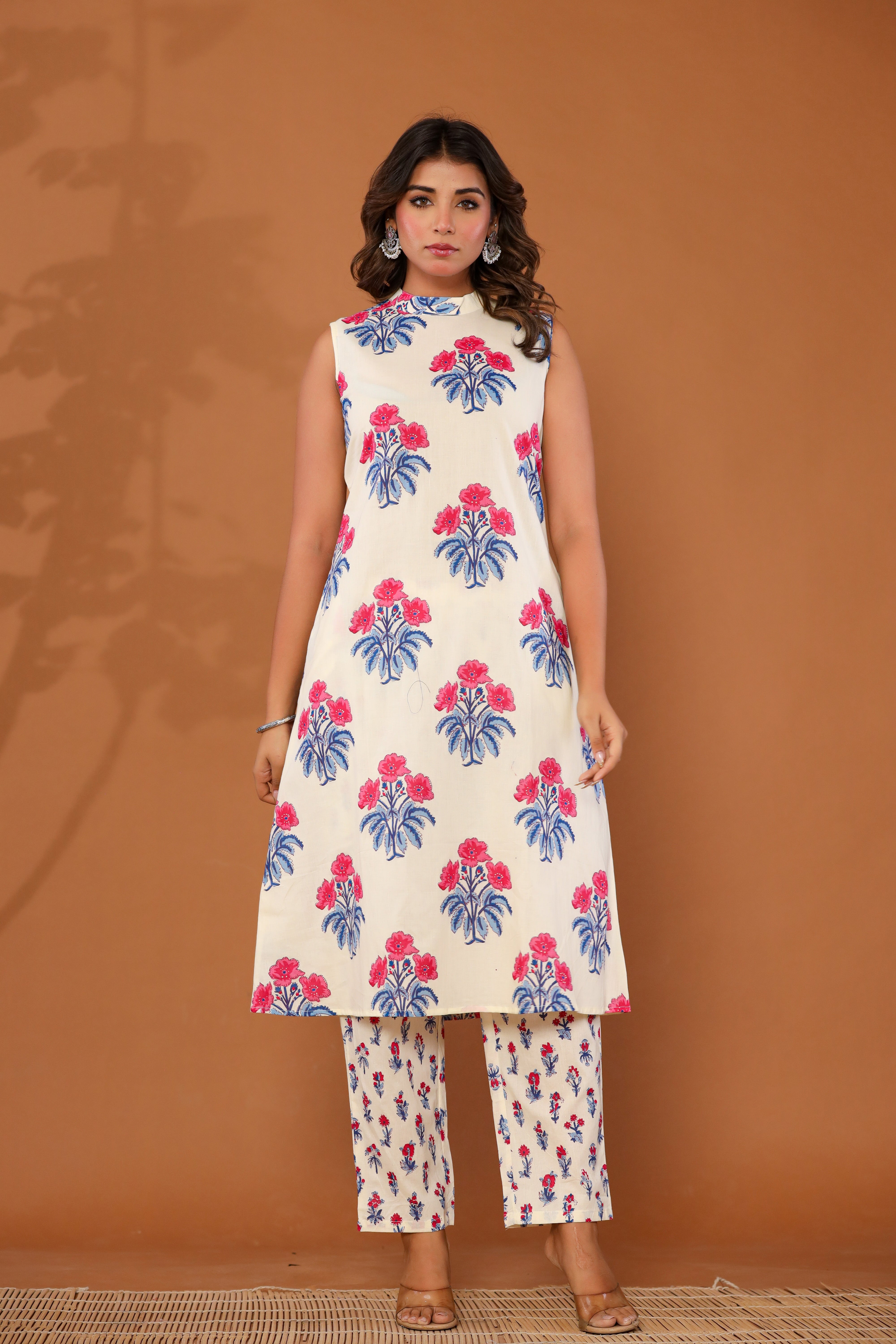 Ivory Garden Sleeveless Co- Ord Set
