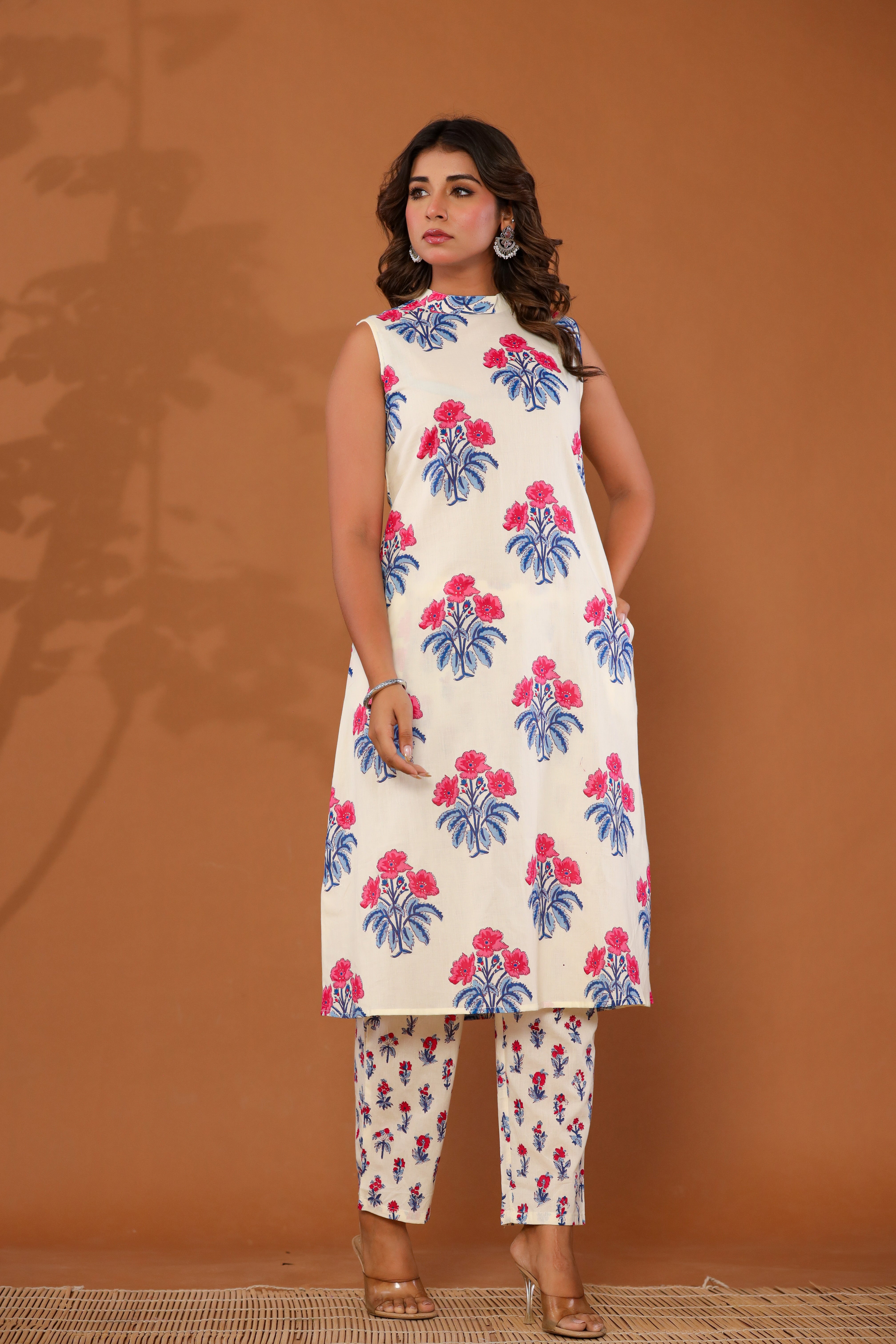 Ivory Garden Sleeveless Co- Ord Set