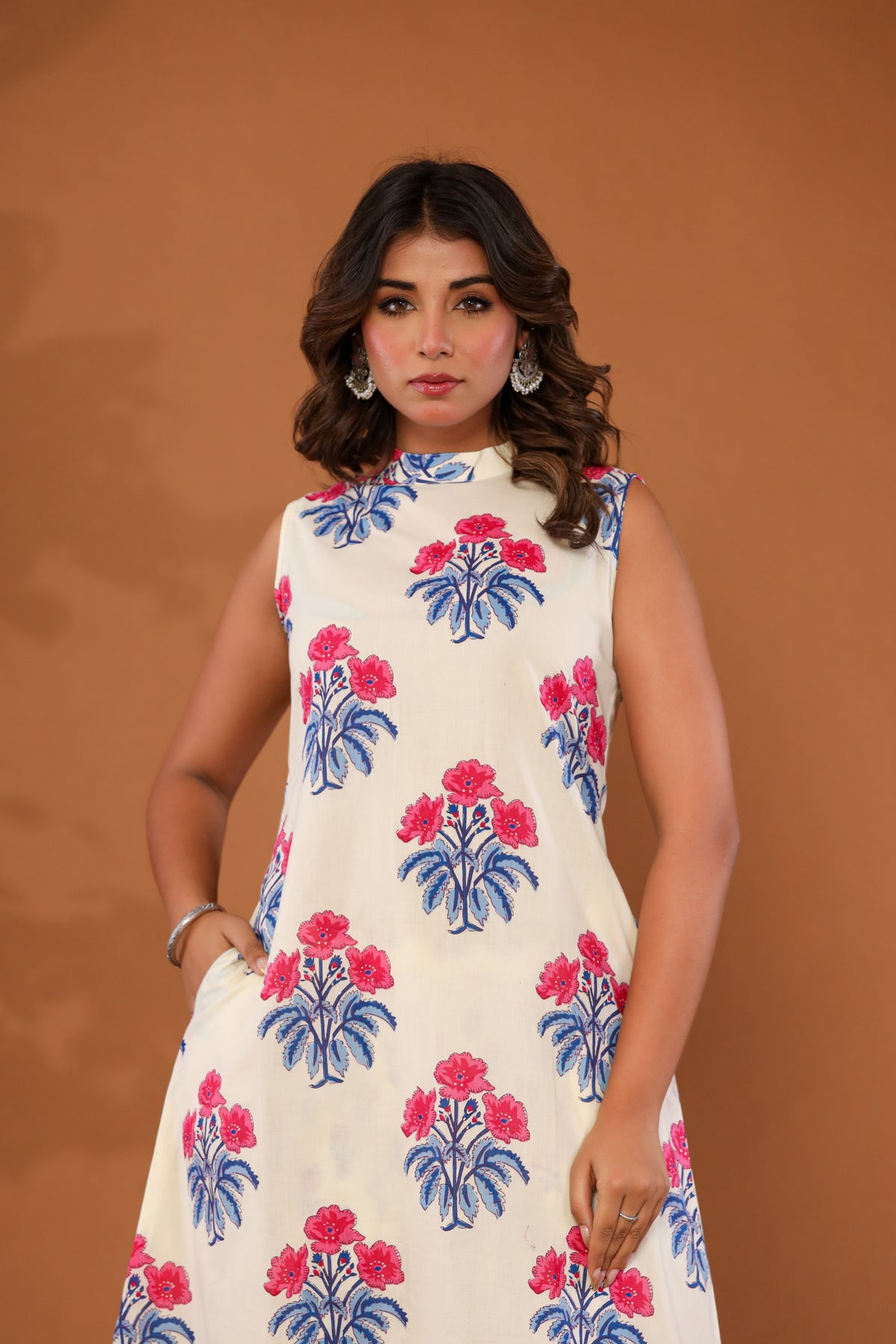 Ivory Garden Sleeveless Co- Ord Set