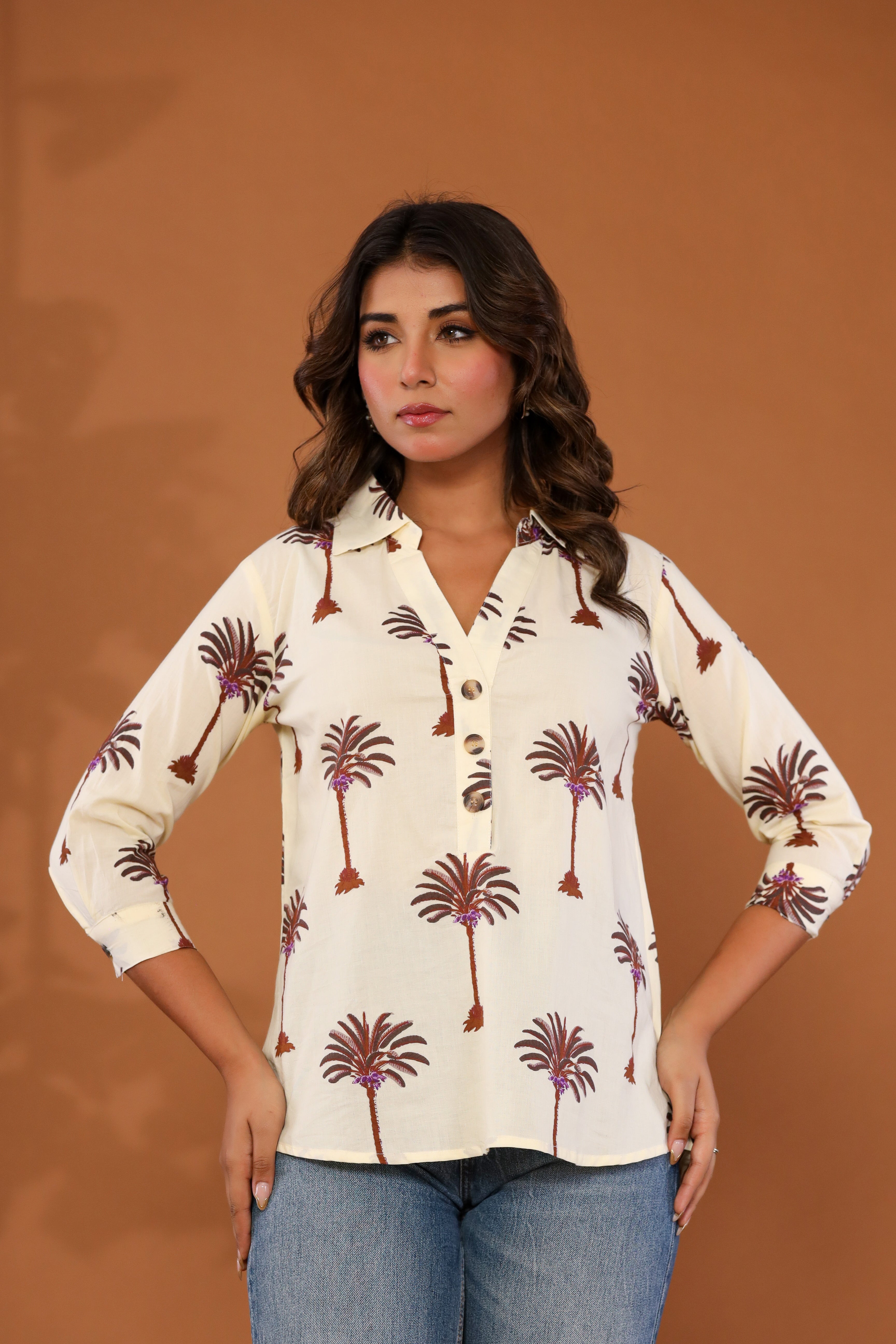 Tropical Breeze Henley Shirt