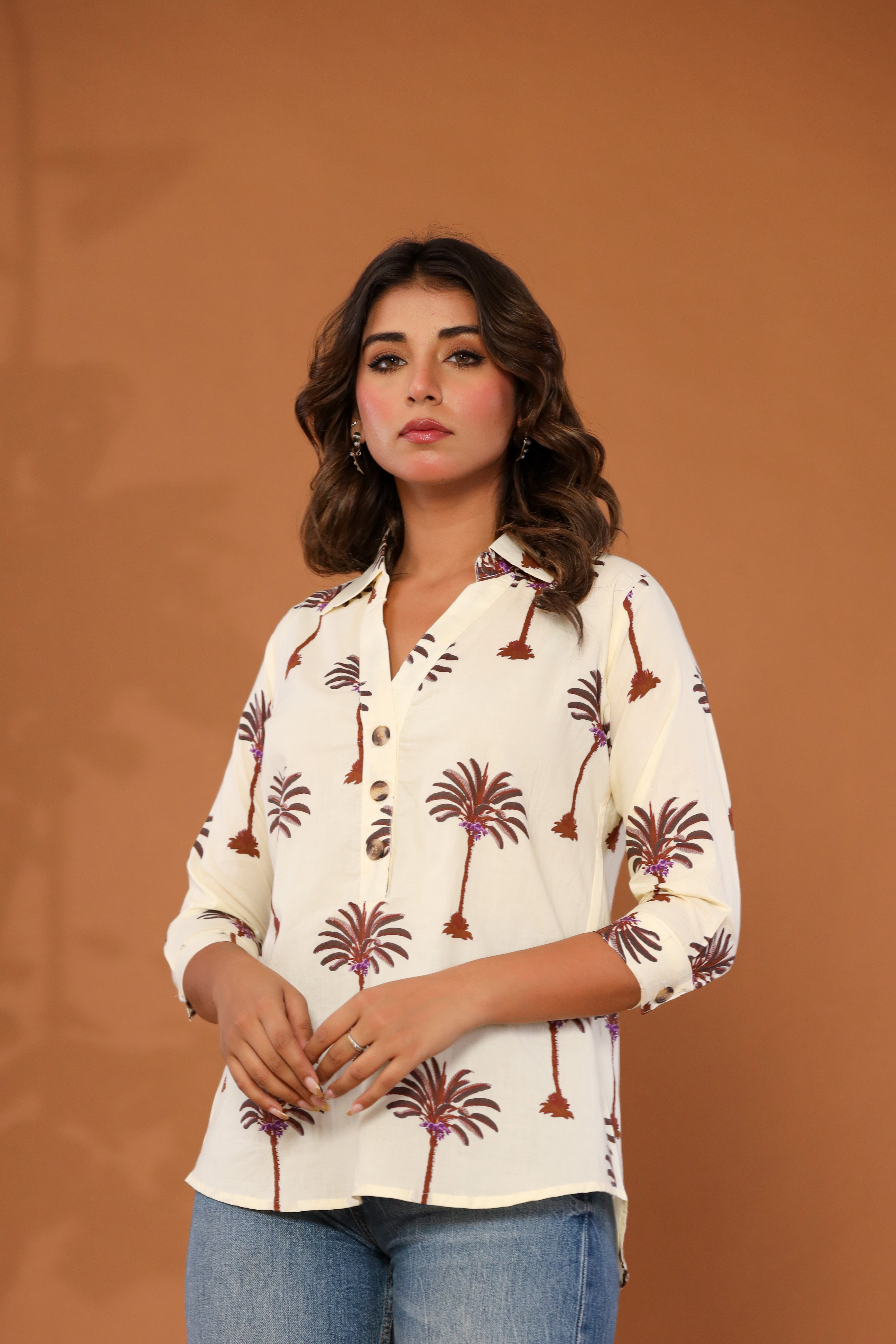 Tropical Breeze Henley Shirt
