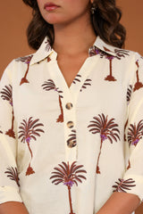 Tropical Breeze Henley Shirt