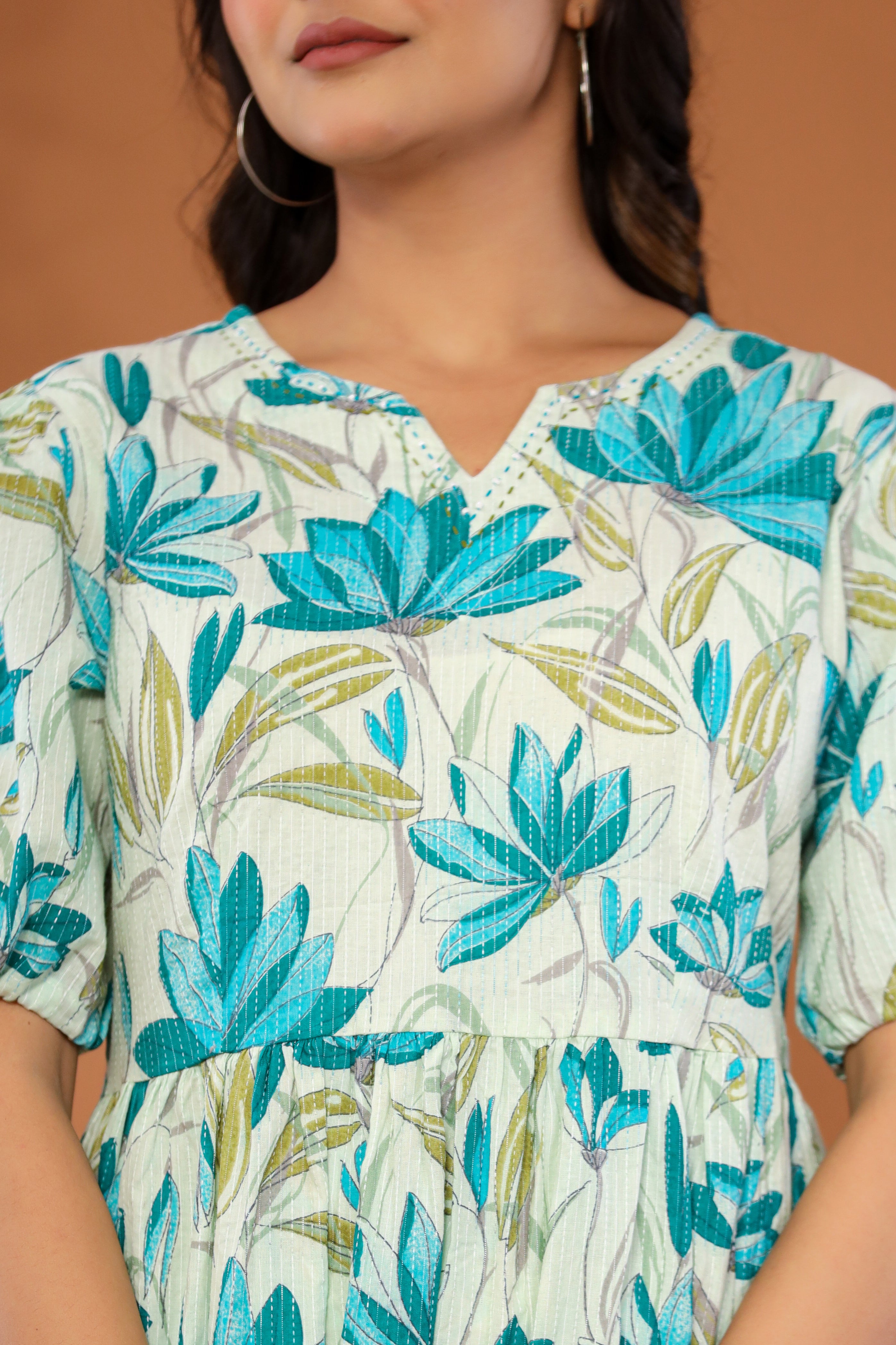 Floral Emblem Dress
