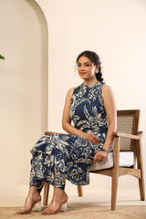 Indigo Bloom Printed Co-ord Set