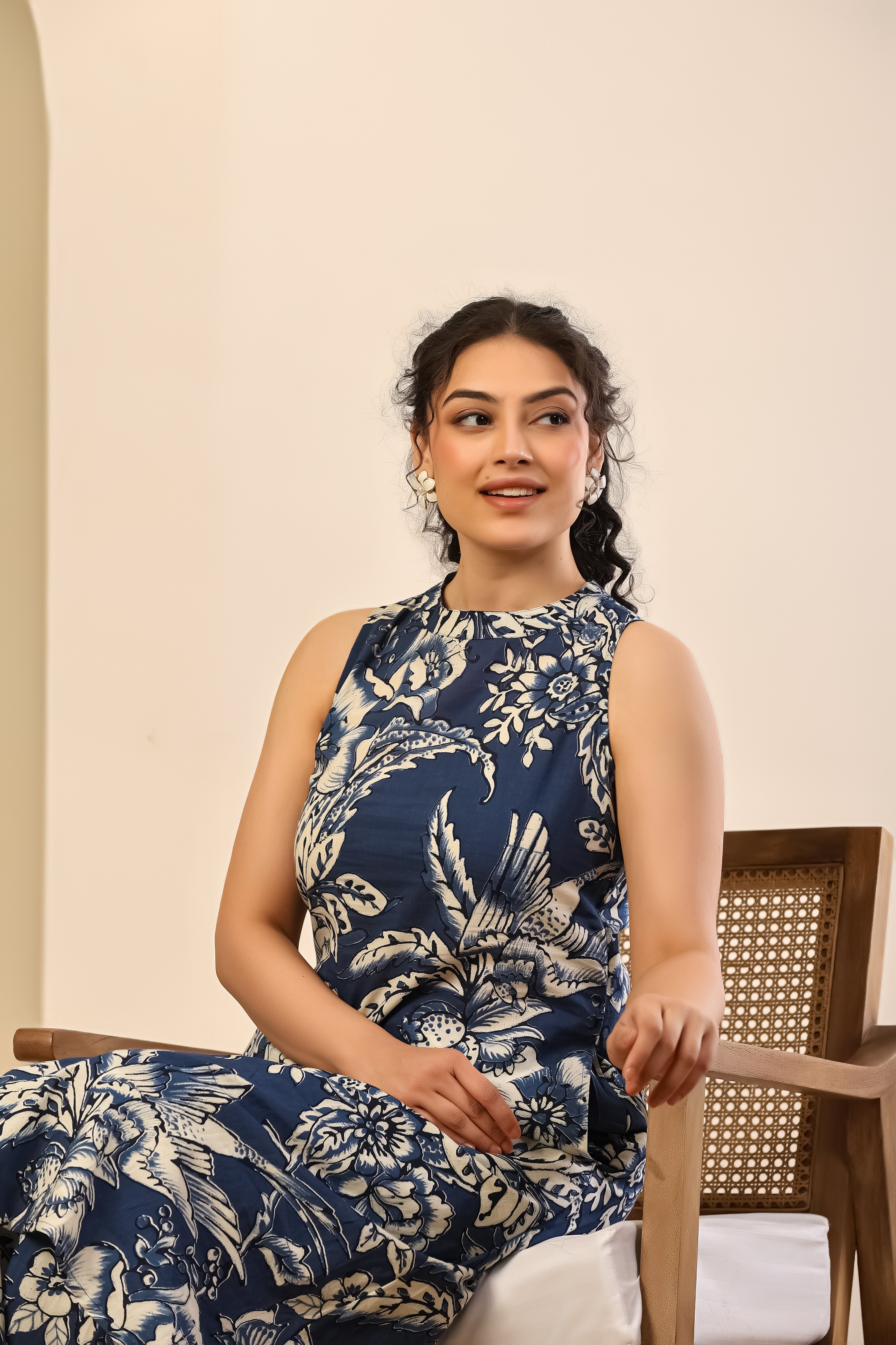 Indigo Bloom Printed Co-ord Set