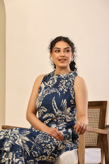 Indigo Bloom Printed Co-ord Set