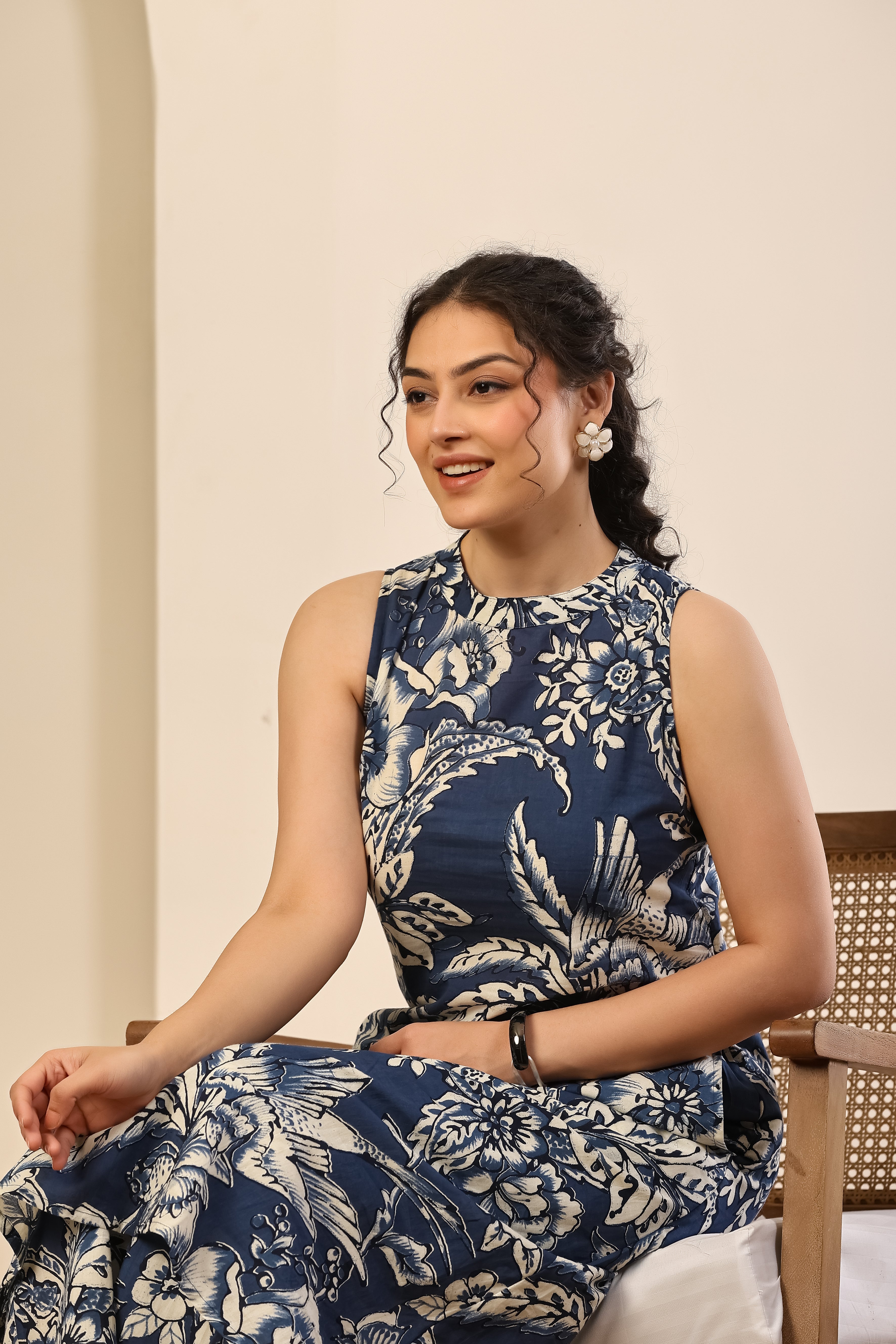 Indigo Bloom Printed Co-ord Set