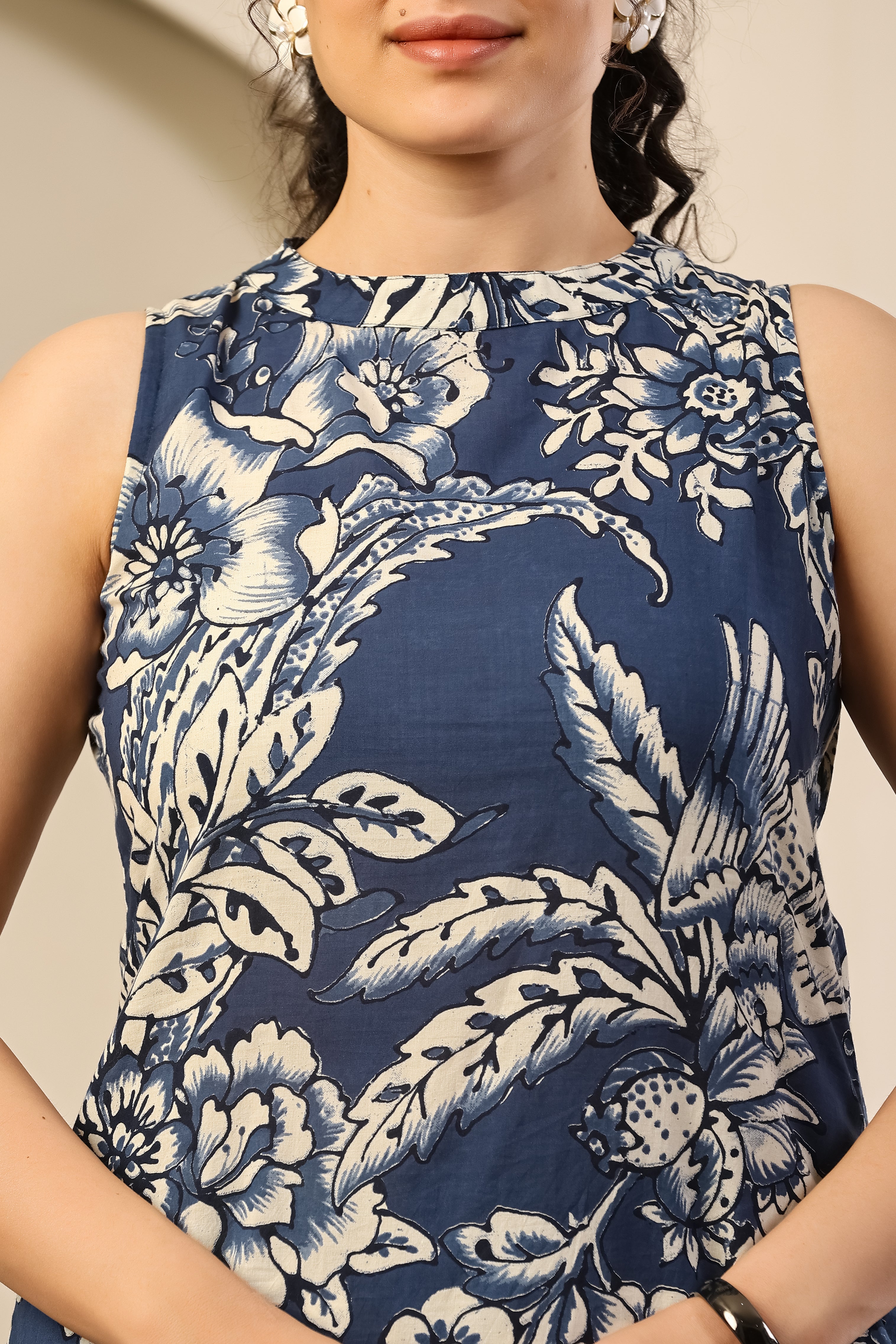 Indigo Bloom Printed Co-ord Set
