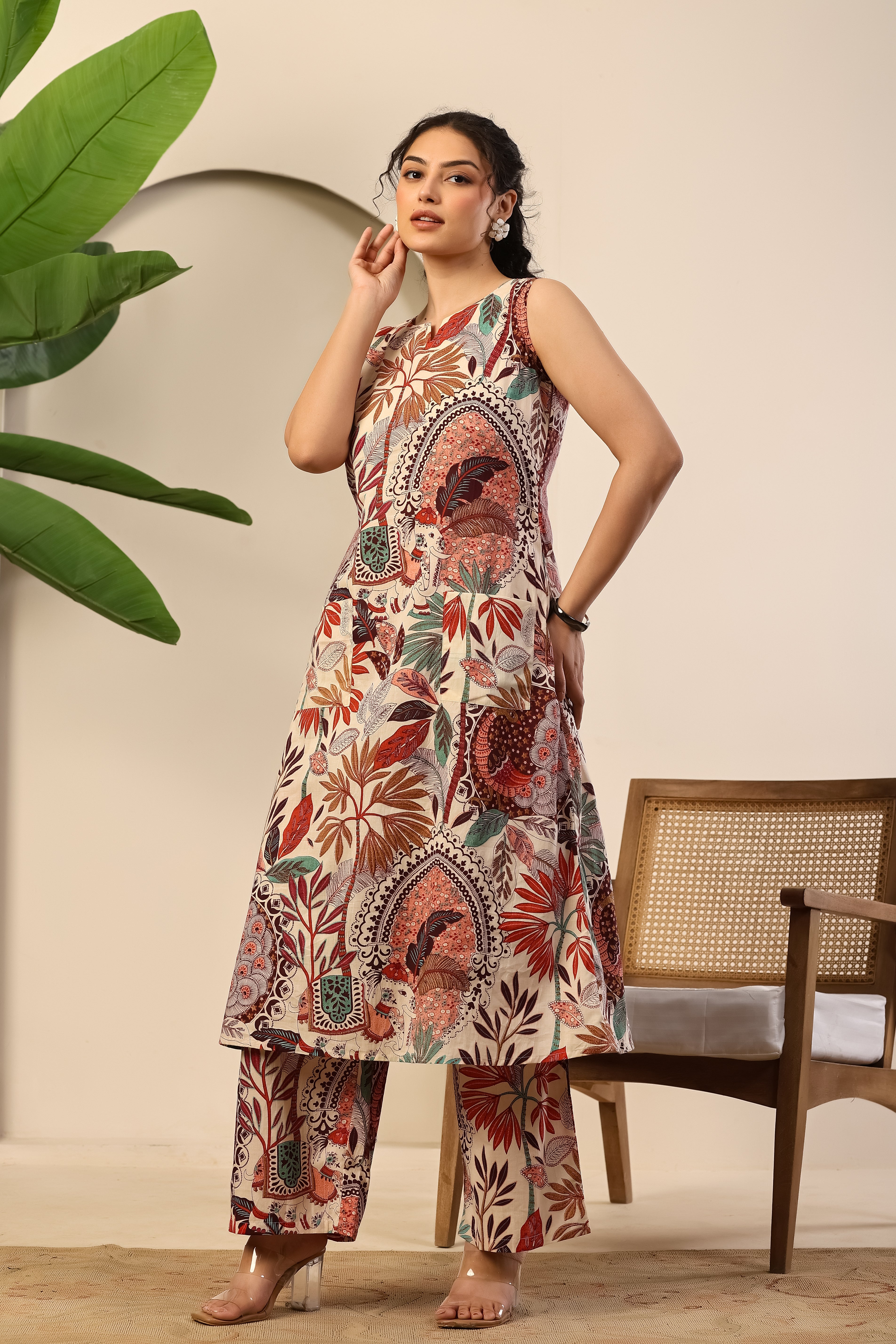 Ivory Garden Printed Co-ord Set