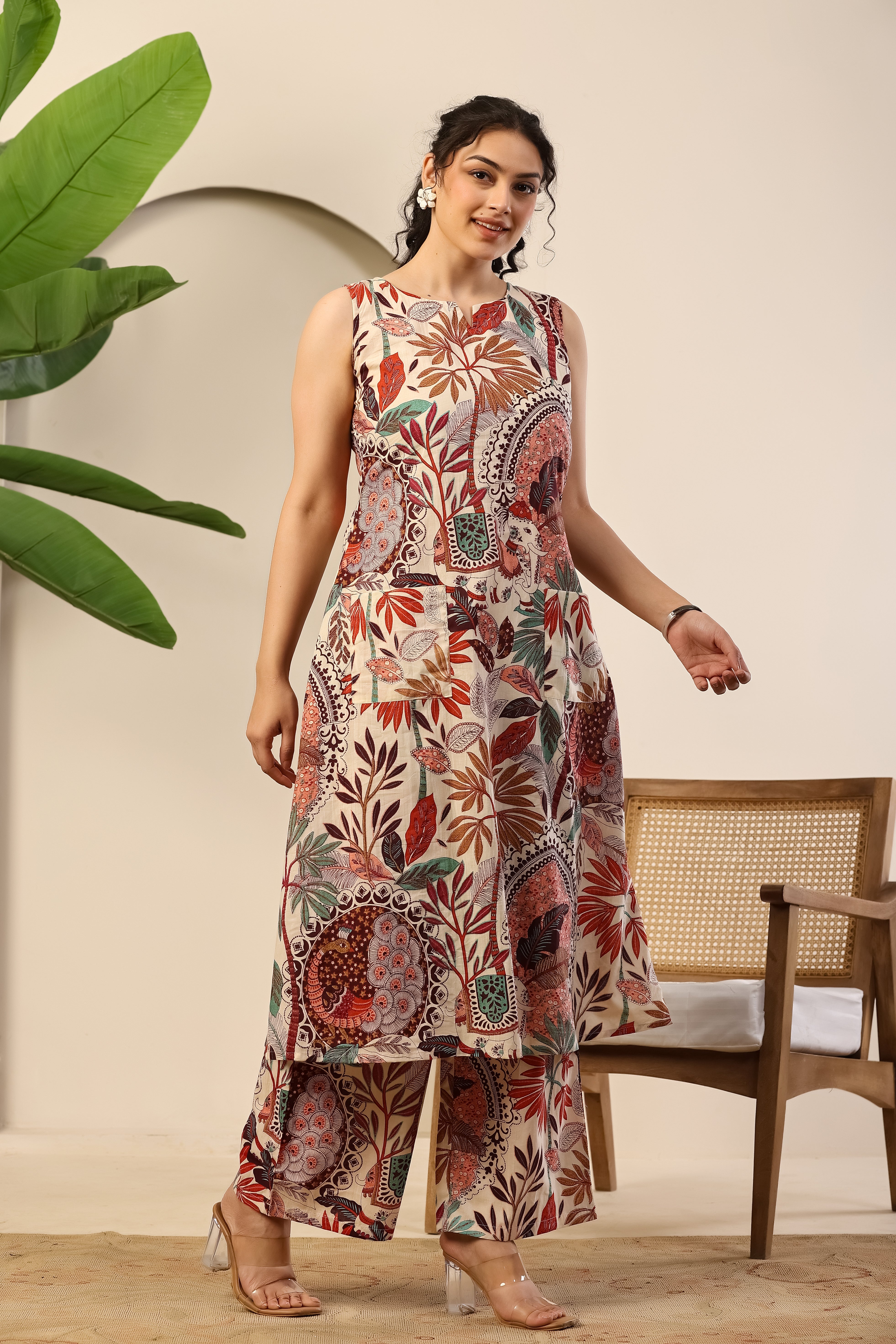 Ivory Garden Printed Co-ord Set