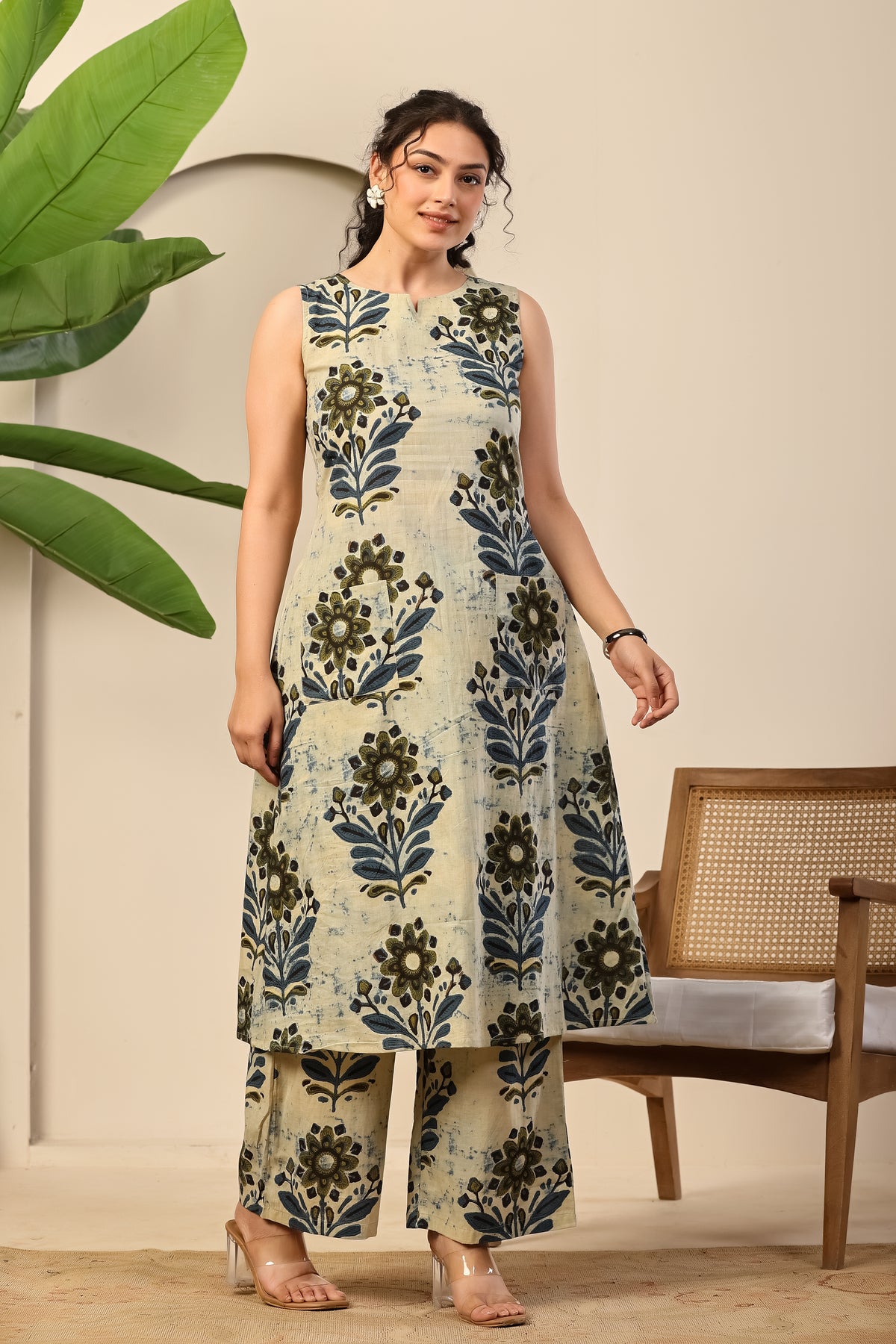 Ivory Bloom Printed Co-ord Set