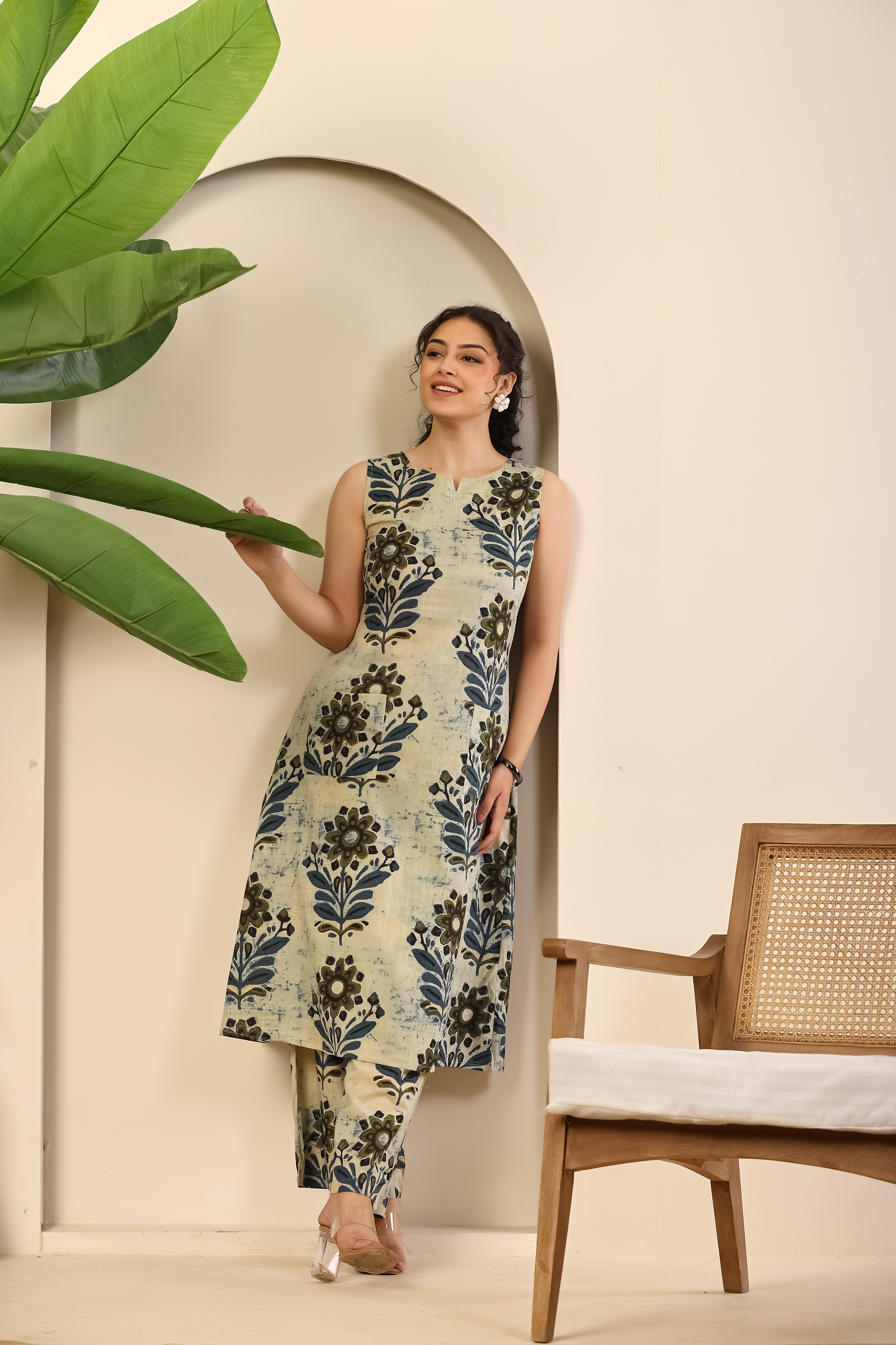 Ivory Bloom Printed Co-ord Set