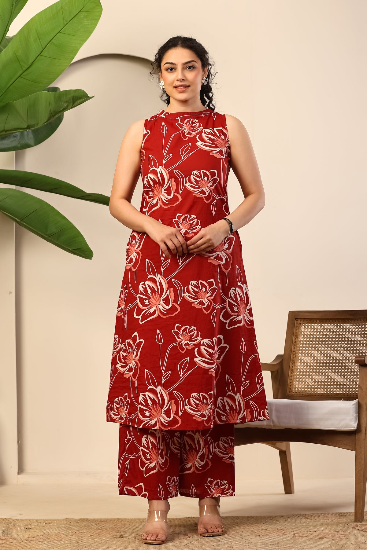 Scarlet Bloom Printed Co-ord Set