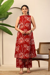 Scarlet Bloom Printed Co-ord Set