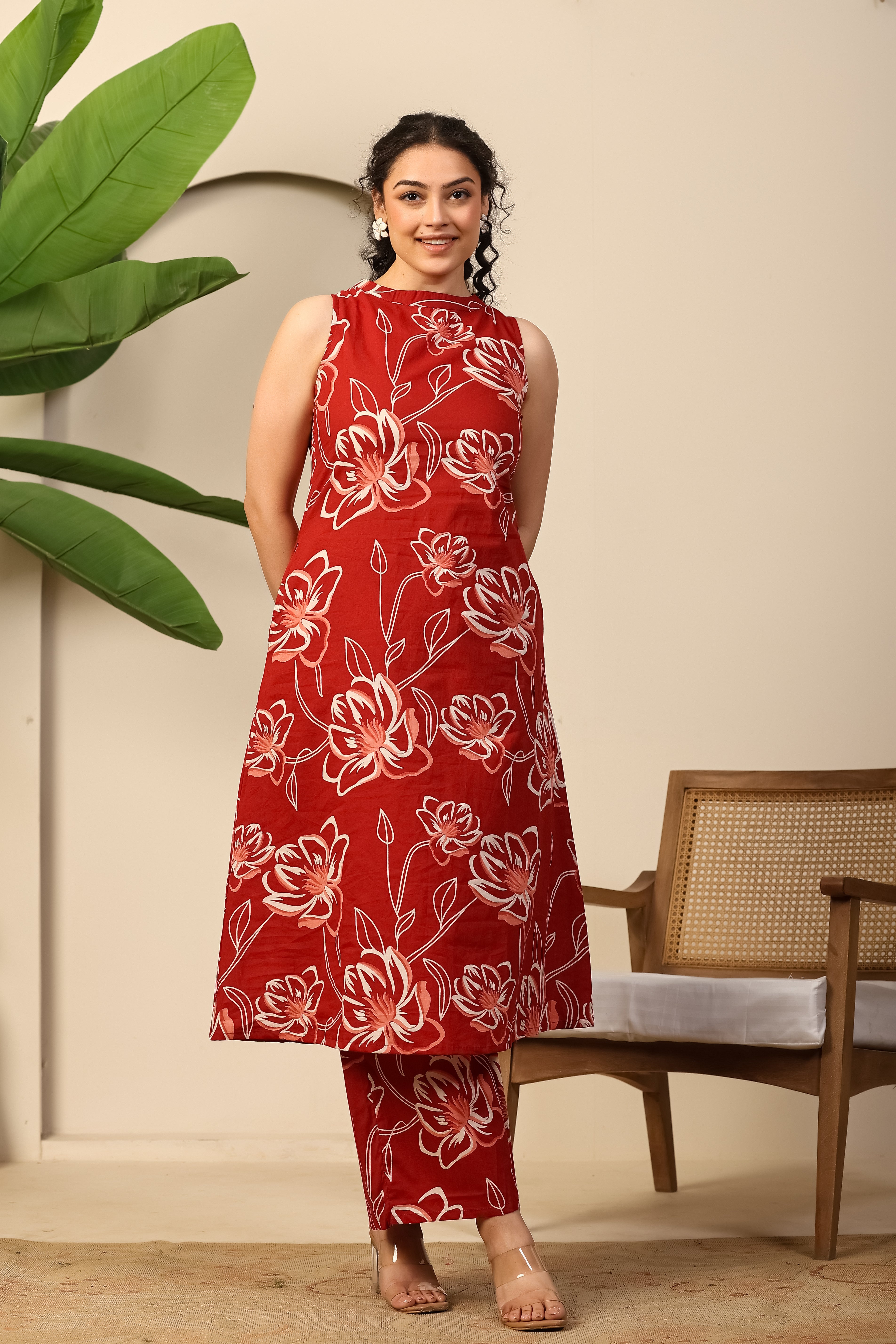 Scarlet Bloom Printed Co-ord Set