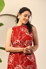 Scarlet Bloom Printed Co-ord Set