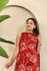 Scarlet Bloom Printed Co-ord Set