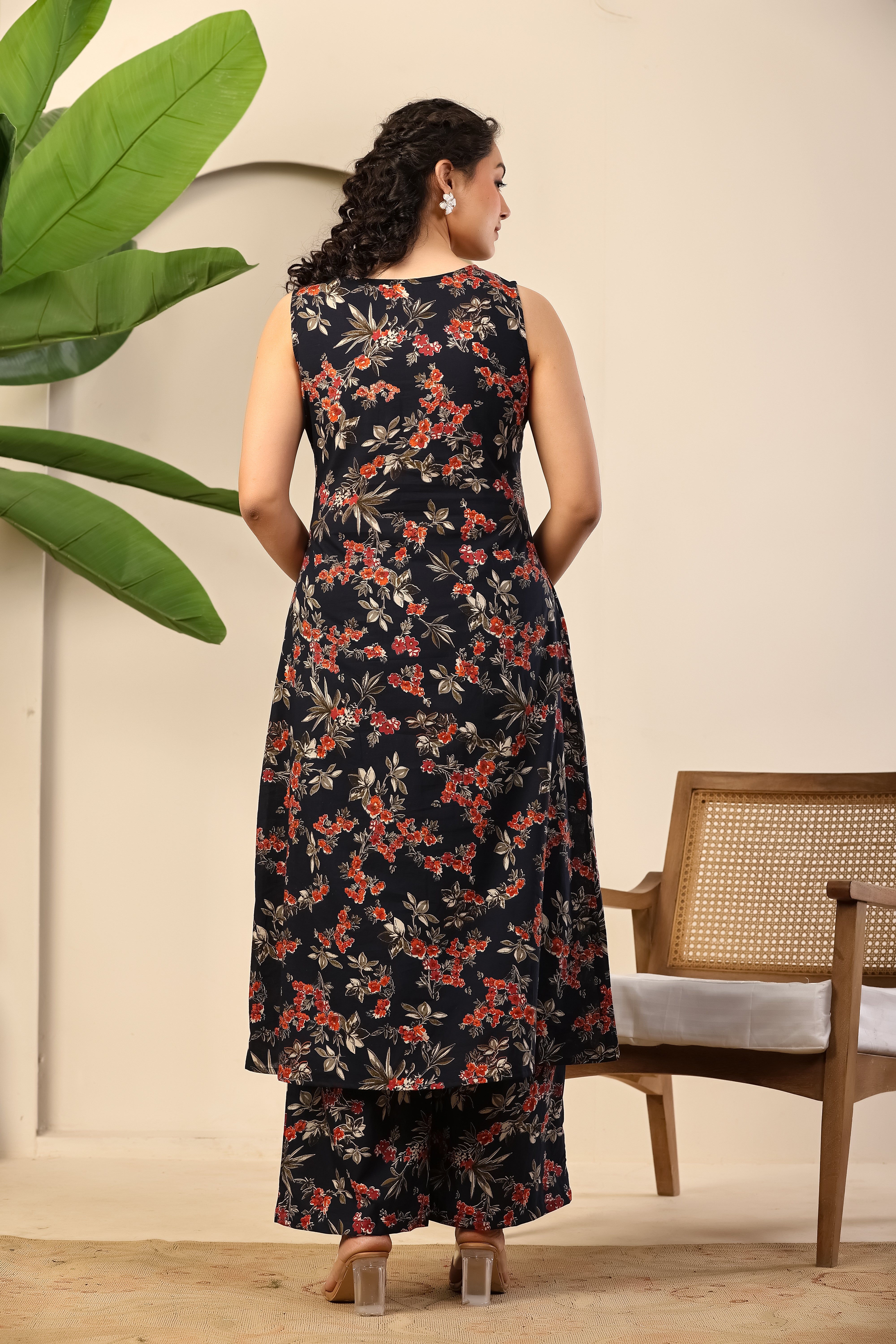 Midnight Blossom Printed Co-ord Set