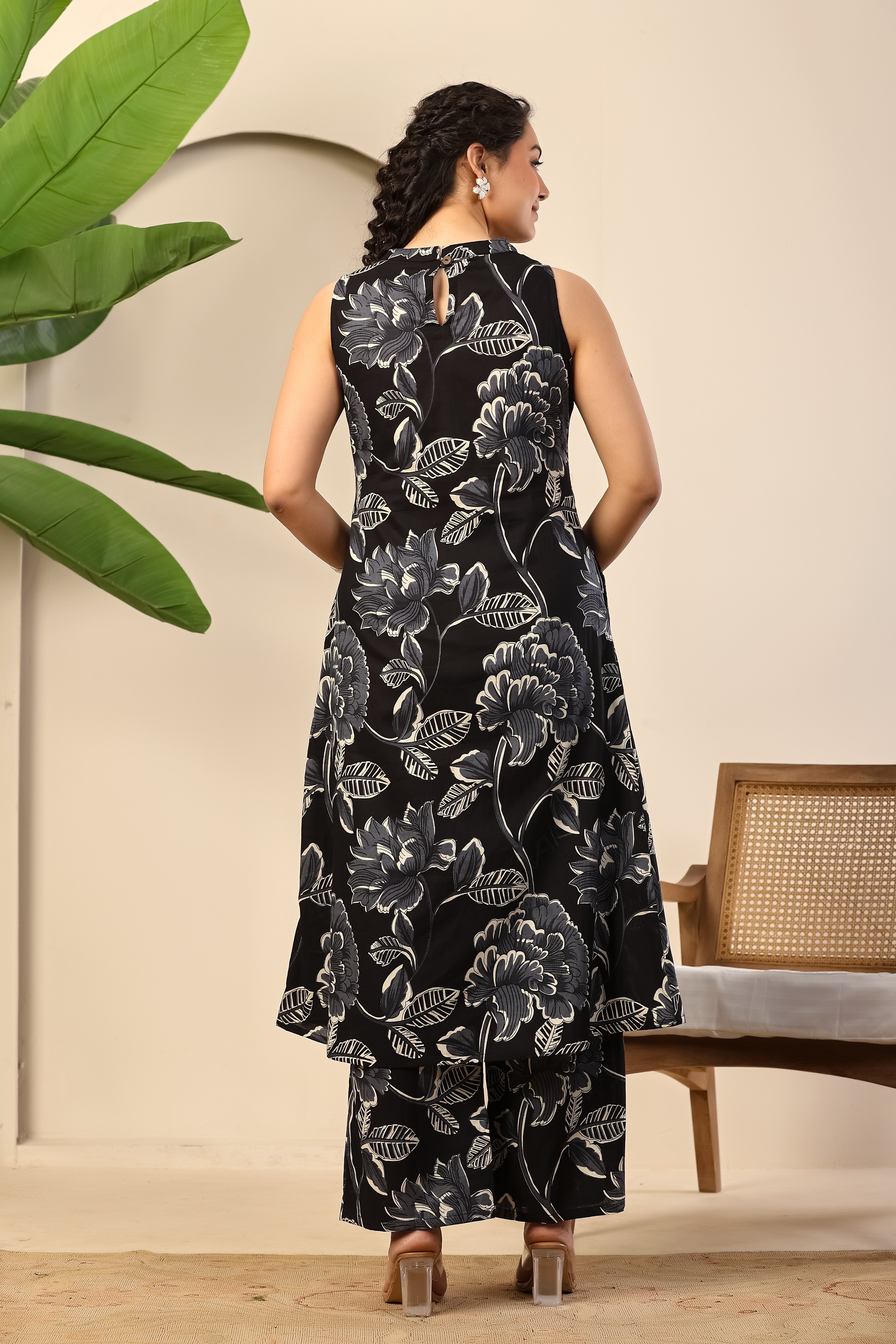 Noir Bloom Printed Co-ord Set