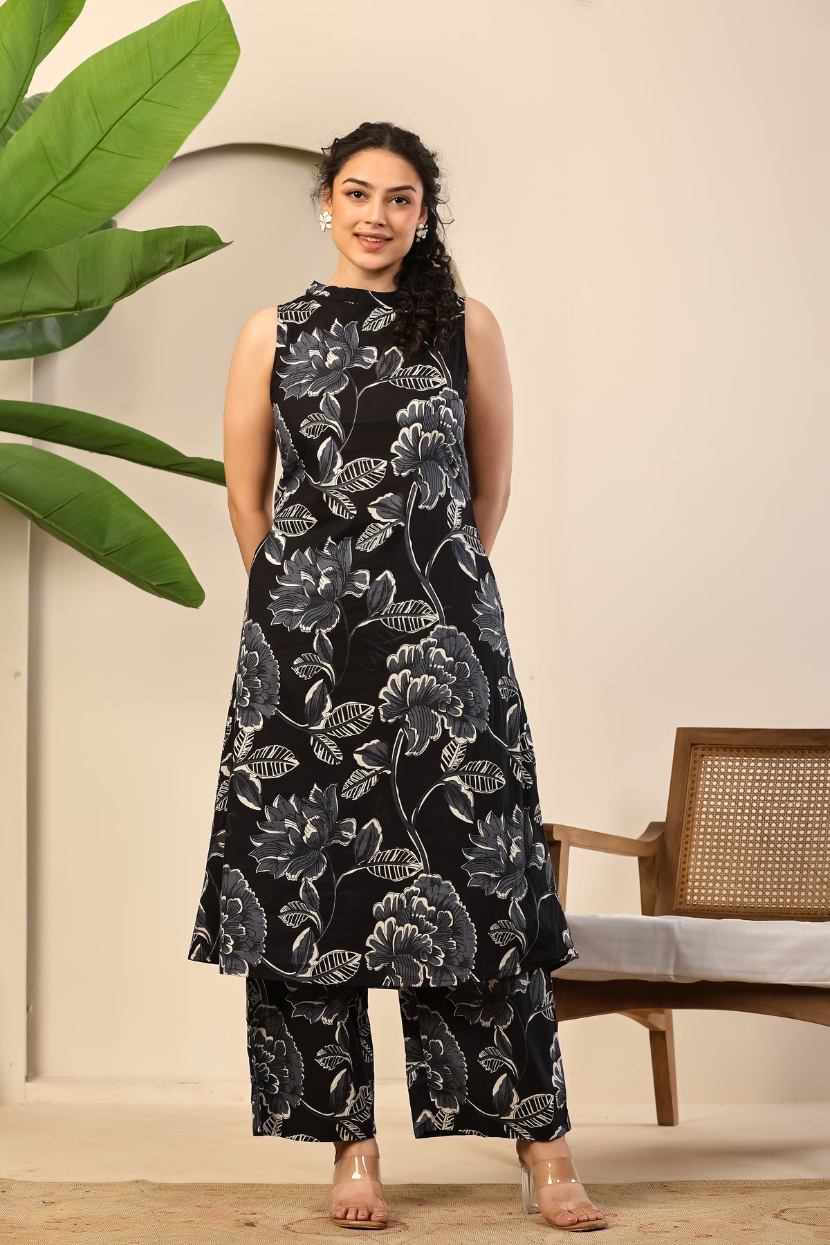 Noir Bloom Printed Co-ord Set