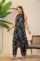 Noir Bloom Printed Co-ord Set