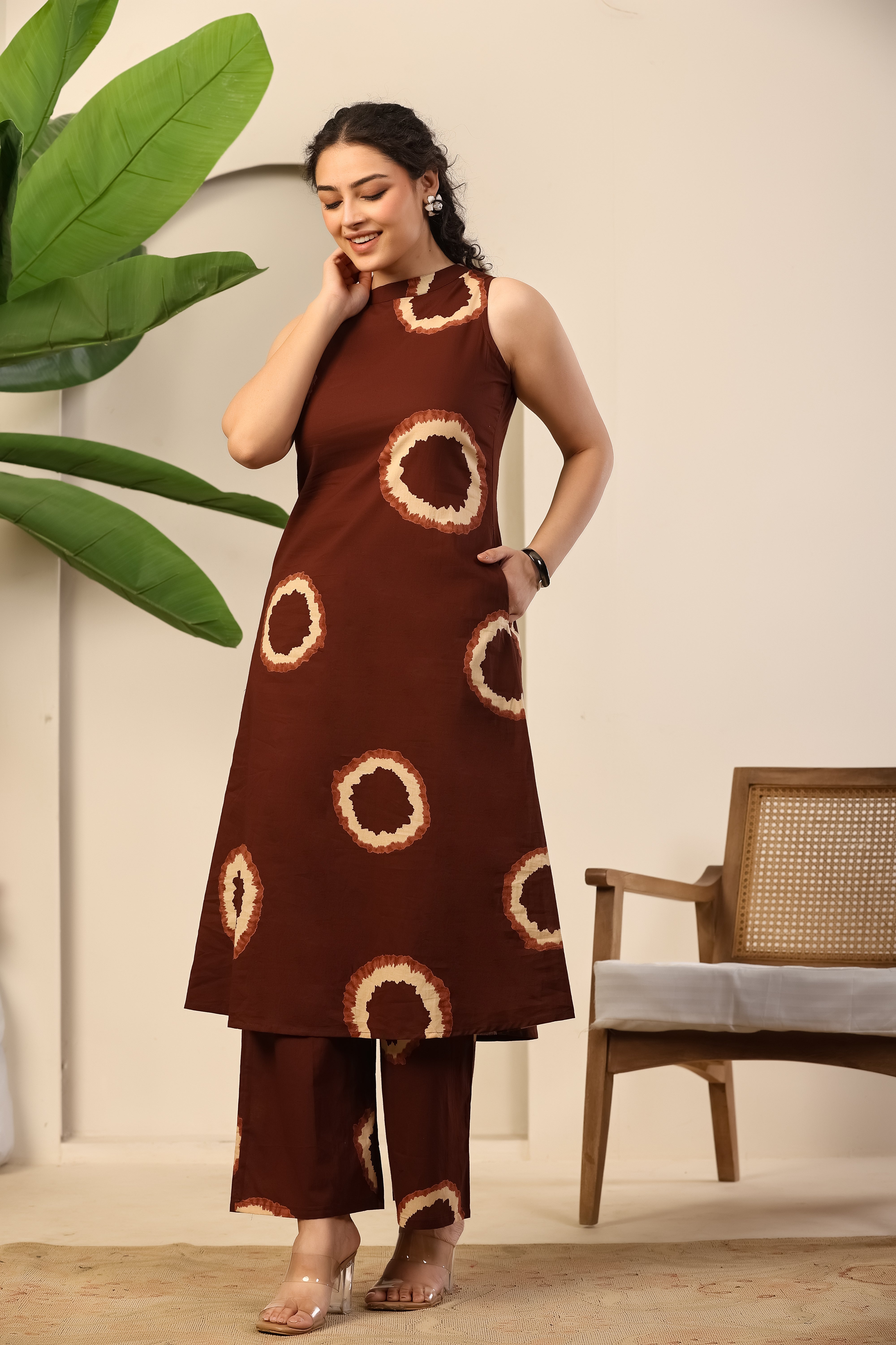 Cocoa Ring Printed Co-ord Set