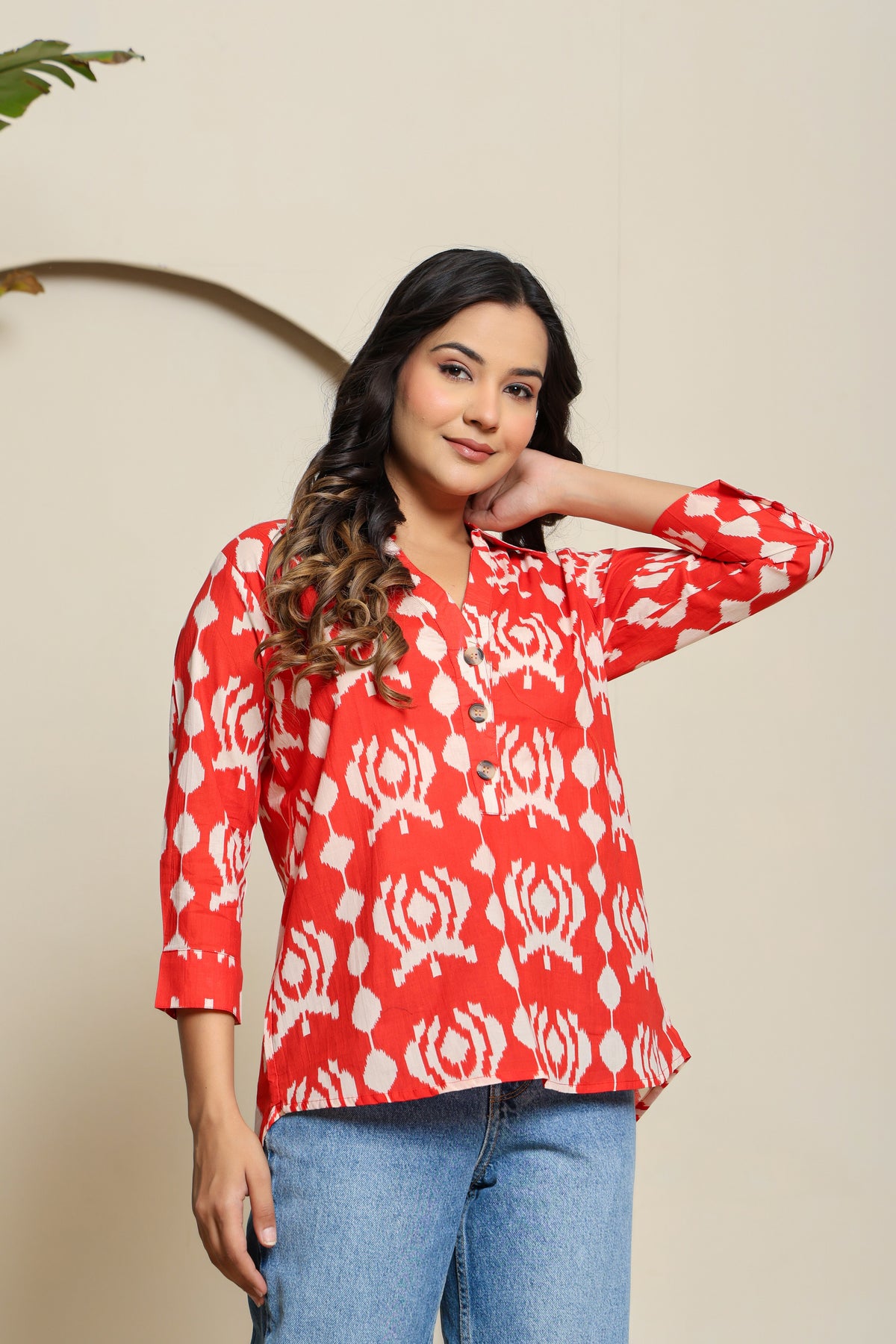 Sunset Vibe Henley Shirt