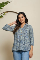 Sky Drift Henley Shirt