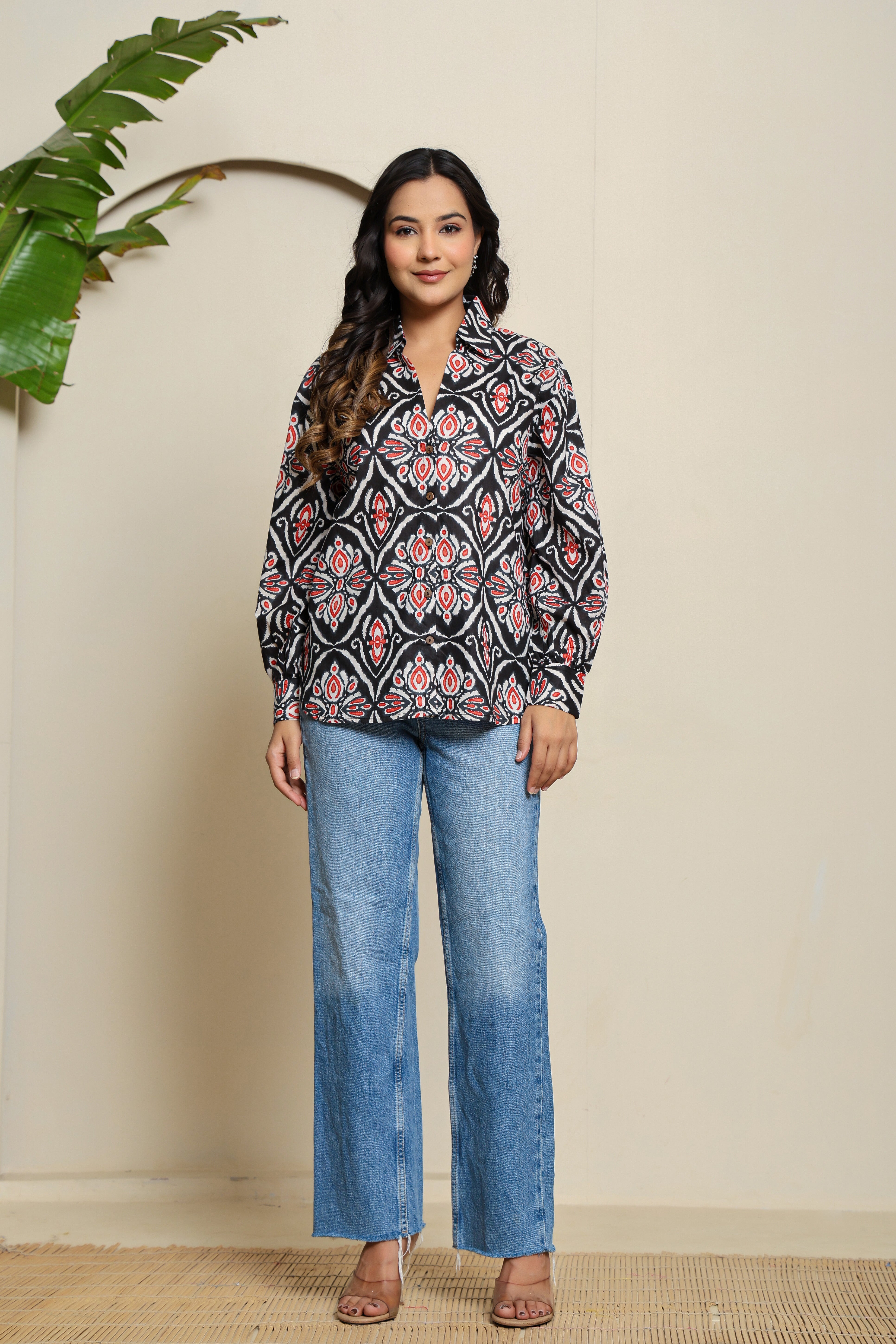 Midnight Groove Cotton Shirt