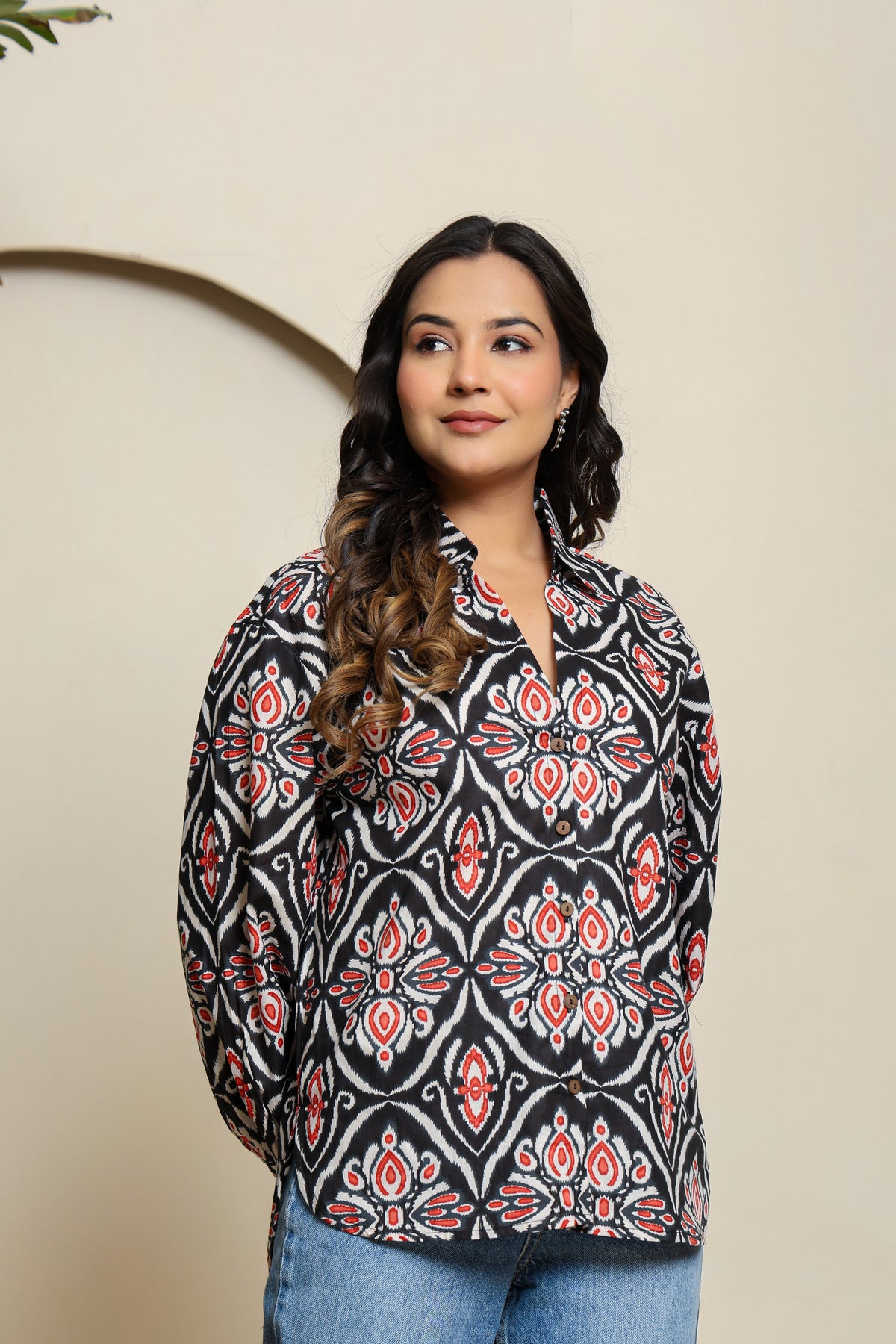 Midnight Groove Cotton Shirt