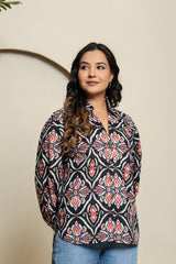 Midnight Groove Cotton Shirt