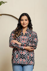 Midnight Groove Cotton Shirt