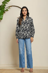 Noir Pulse Cotton Shirt