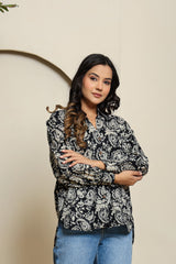 Noir Pulse Cotton Shirt
