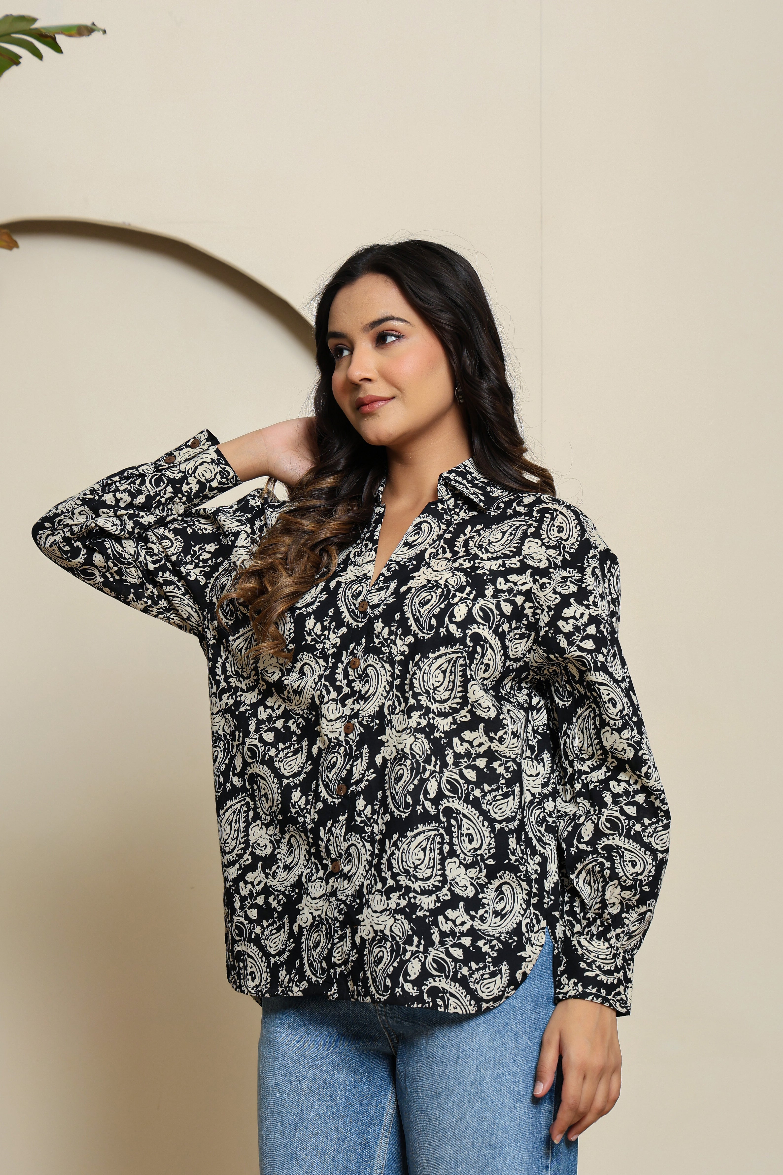 Noir Pulse Cotton Shirt