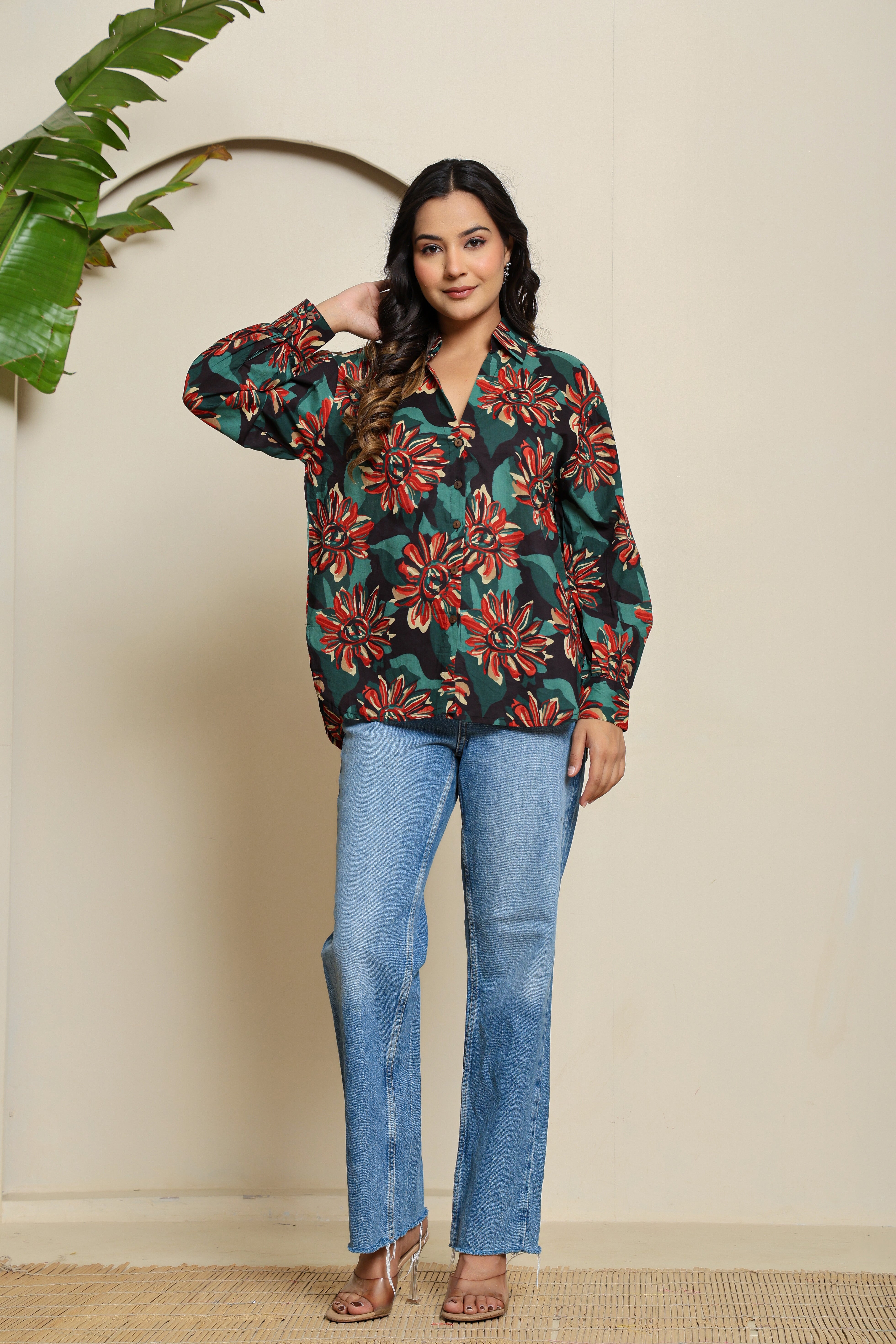 FloraHue Cotton Shirt