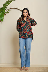 FloraHue Cotton Shirt