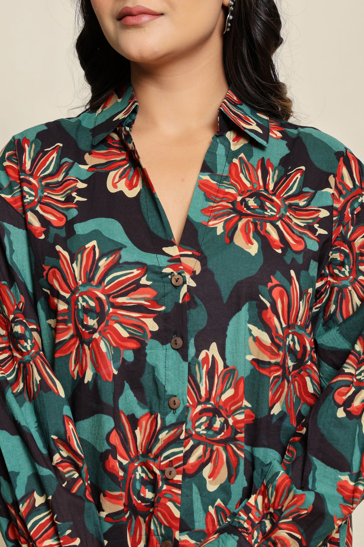 FloraHue Cotton Shirt