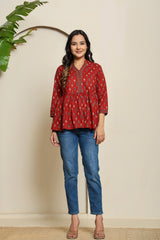 Ruby Bloom Peplum Top