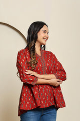Ruby Bloom Peplum Top