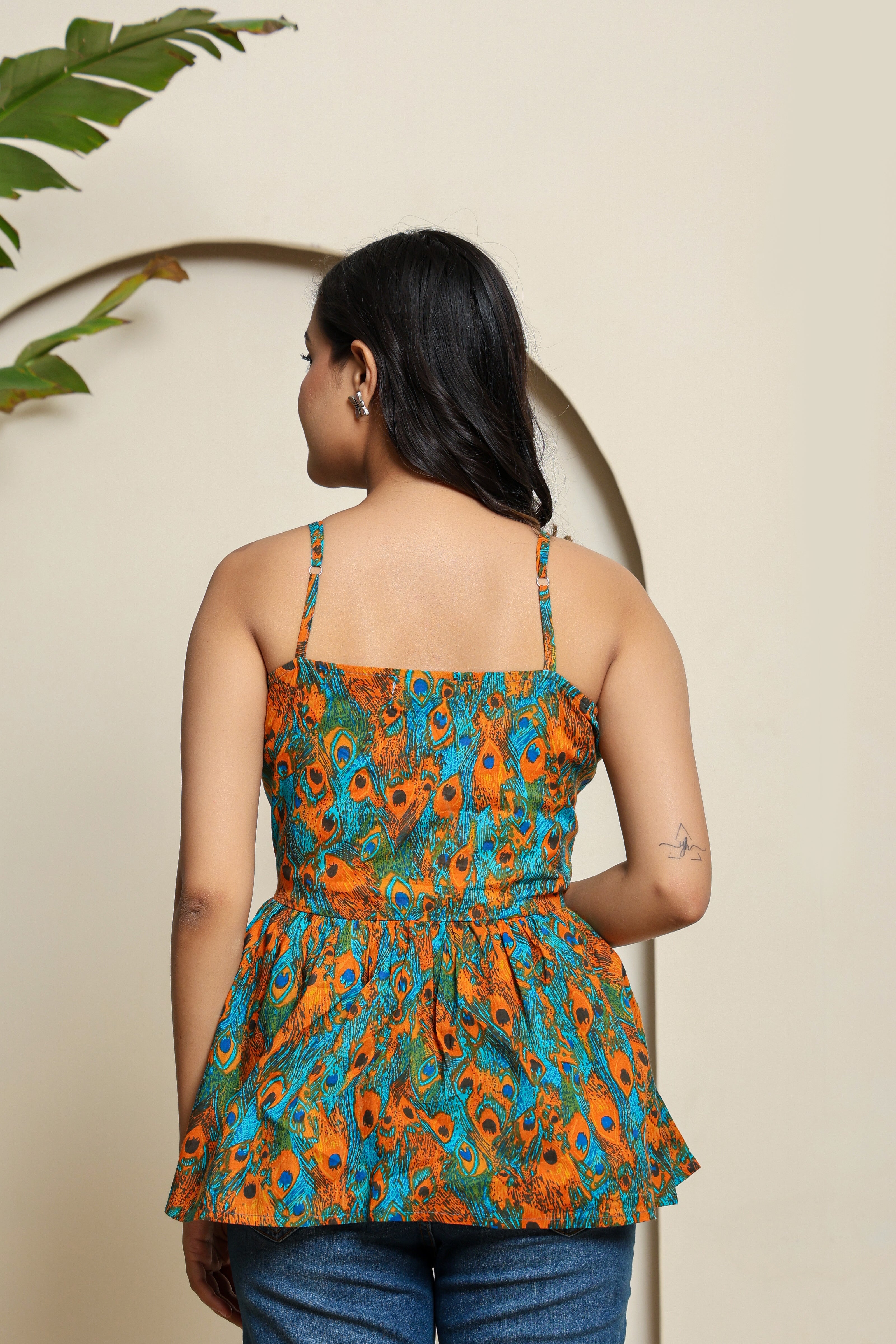 Verdant Vibe Spaghetti Top