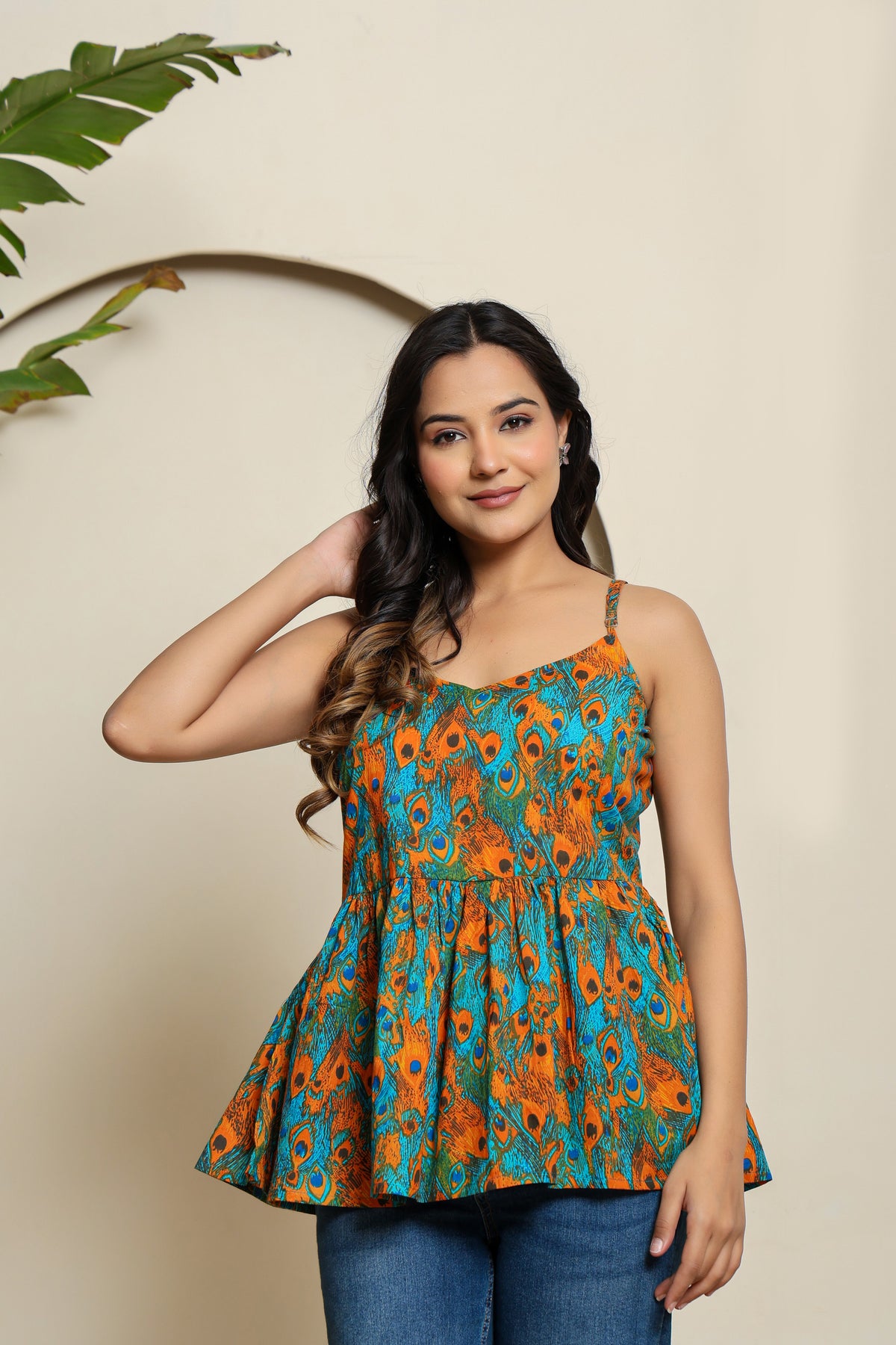 Verdant Vibe Spaghetti Top