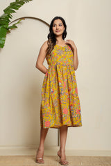 Sunflower Kiss Spaghetti Dress