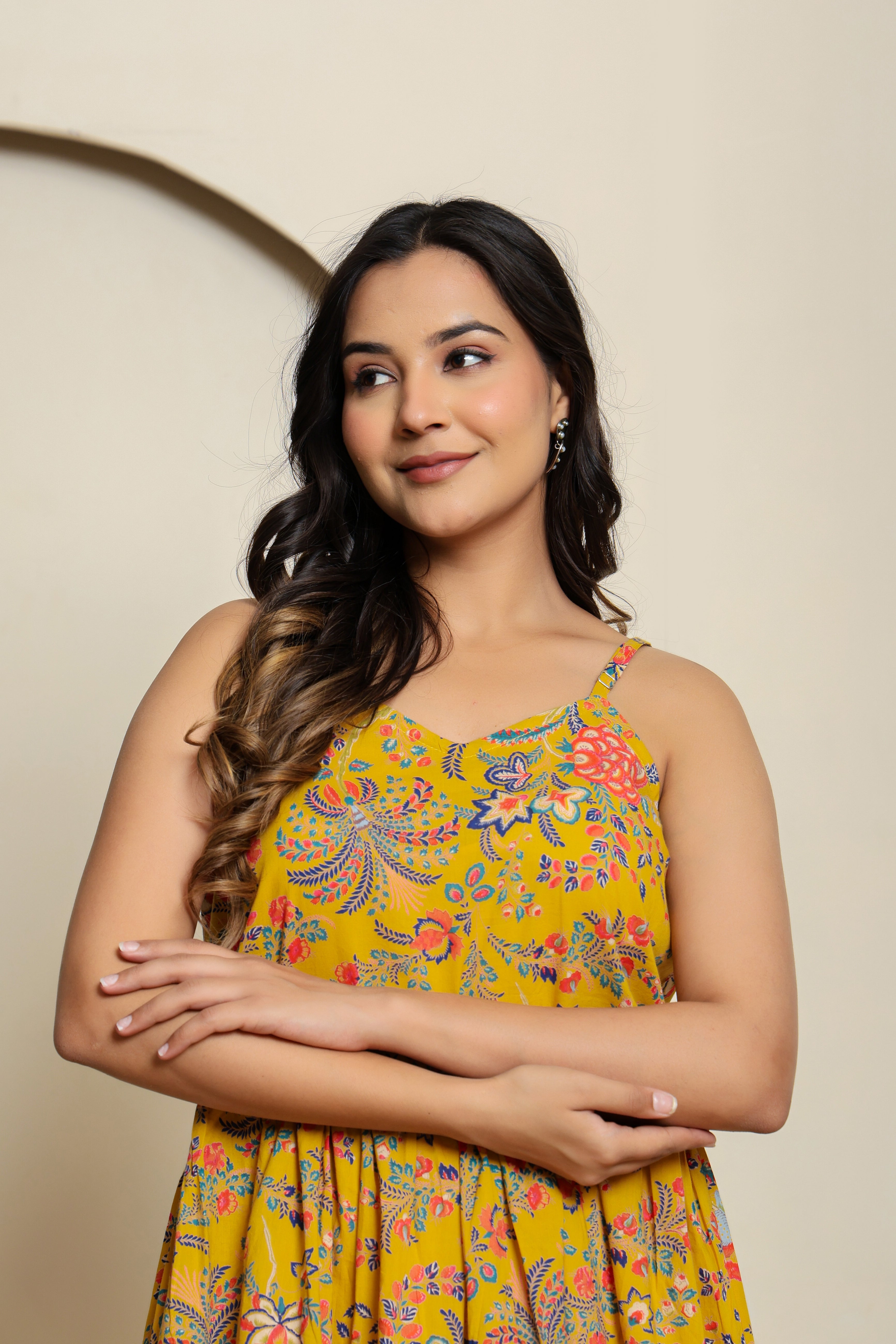 Sunflower Kiss Spaghetti Dress