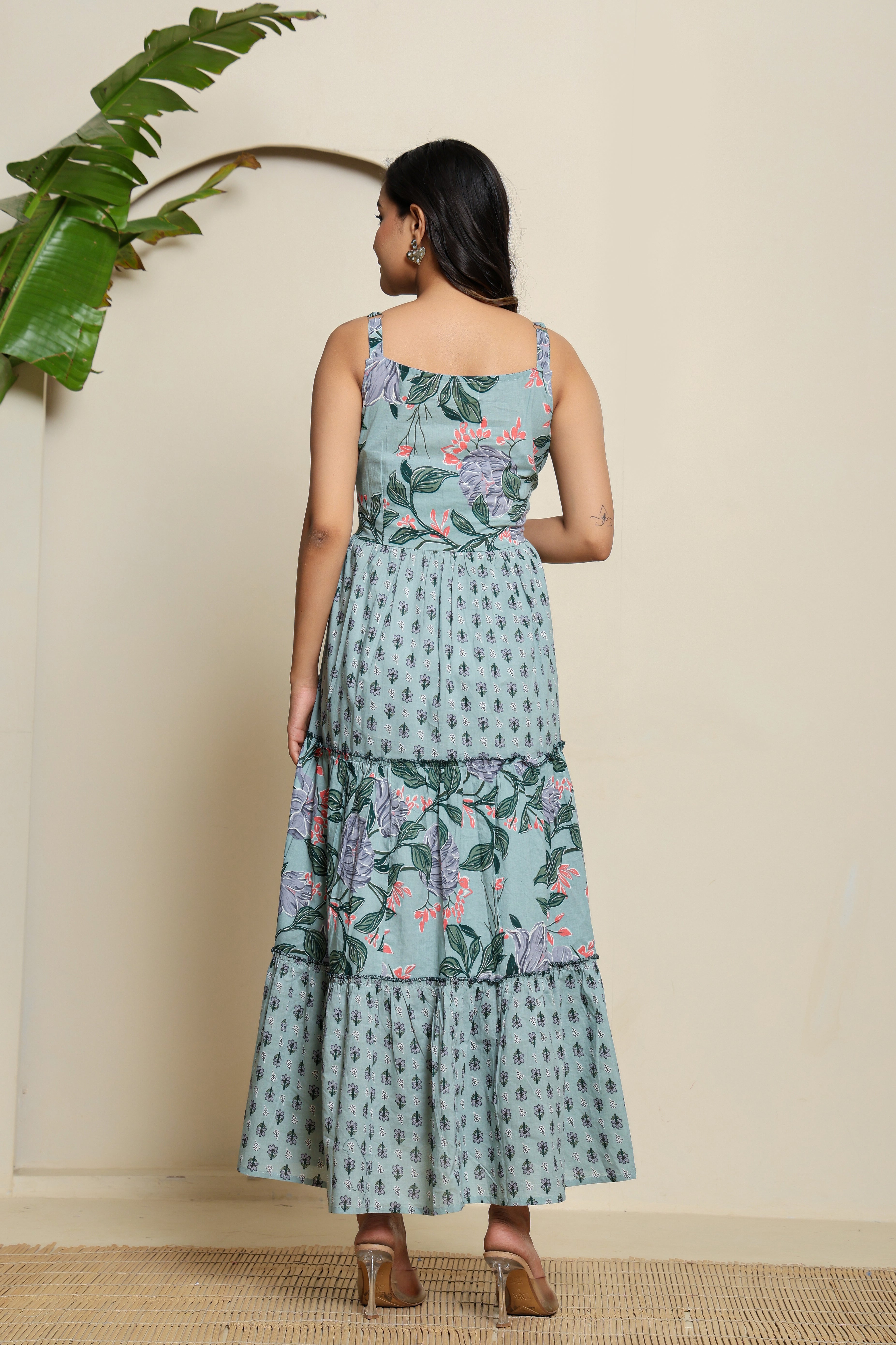Mint Melody Tiered Dress