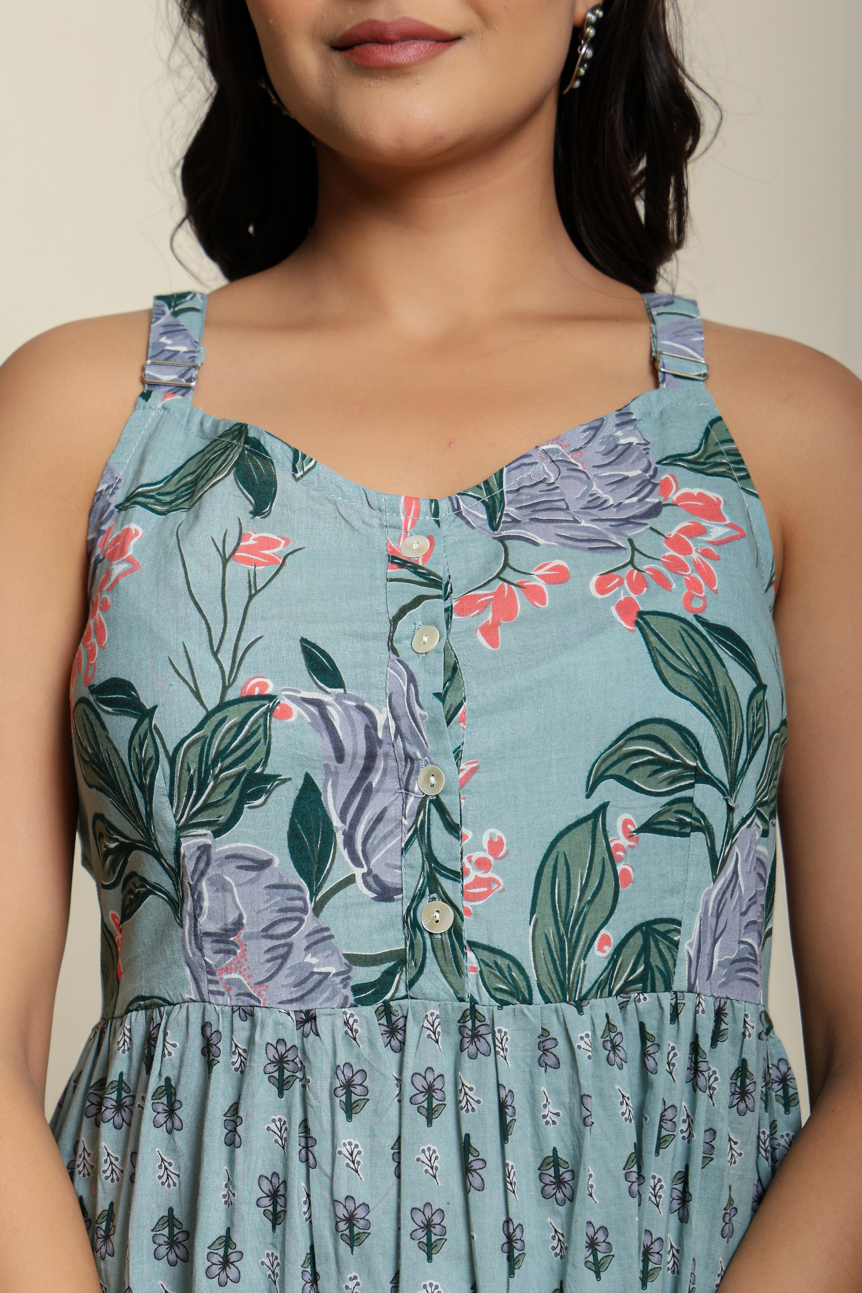 Mint Melody Tiered Dress