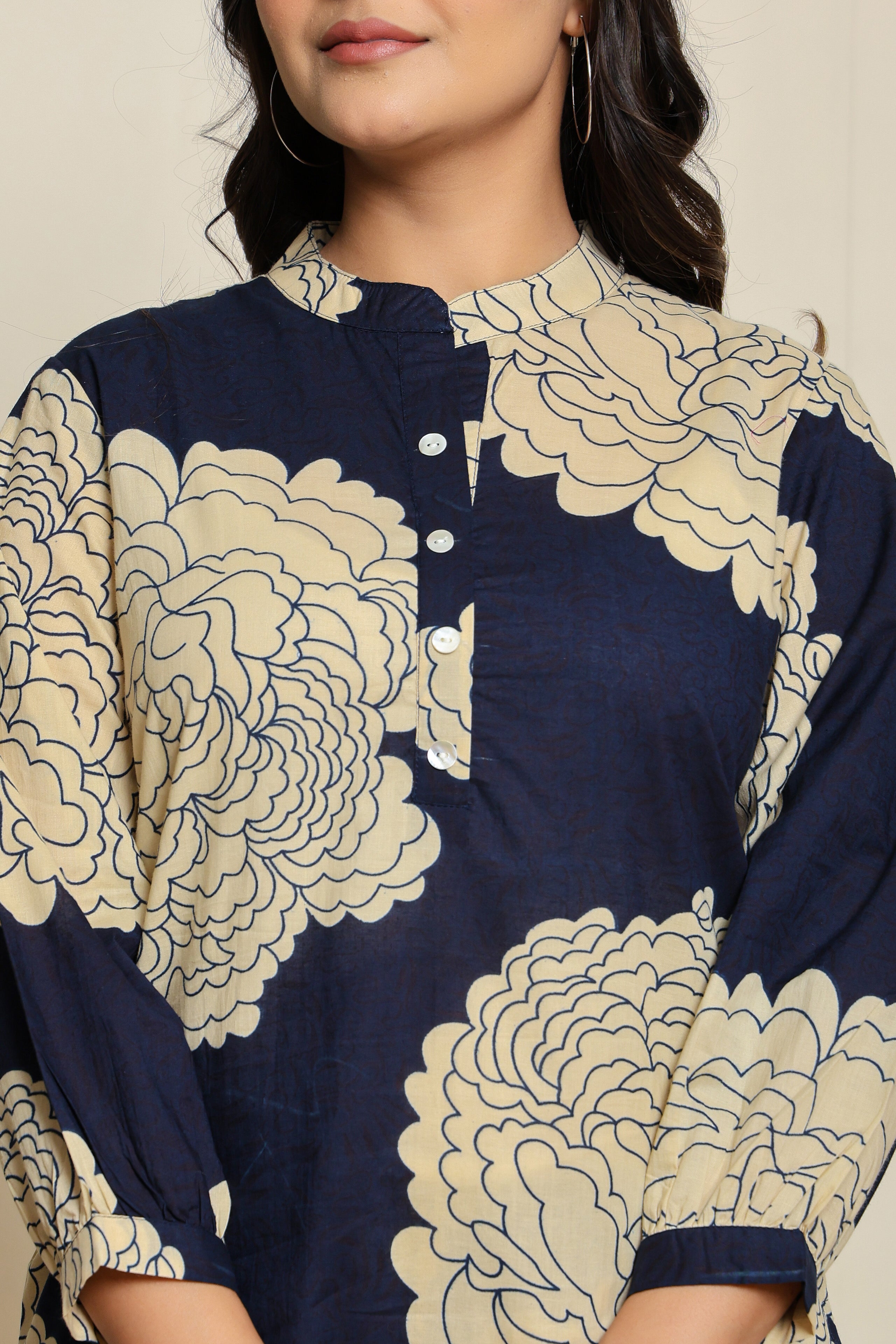 Moonlit Bloom High Neck Co-ord Set