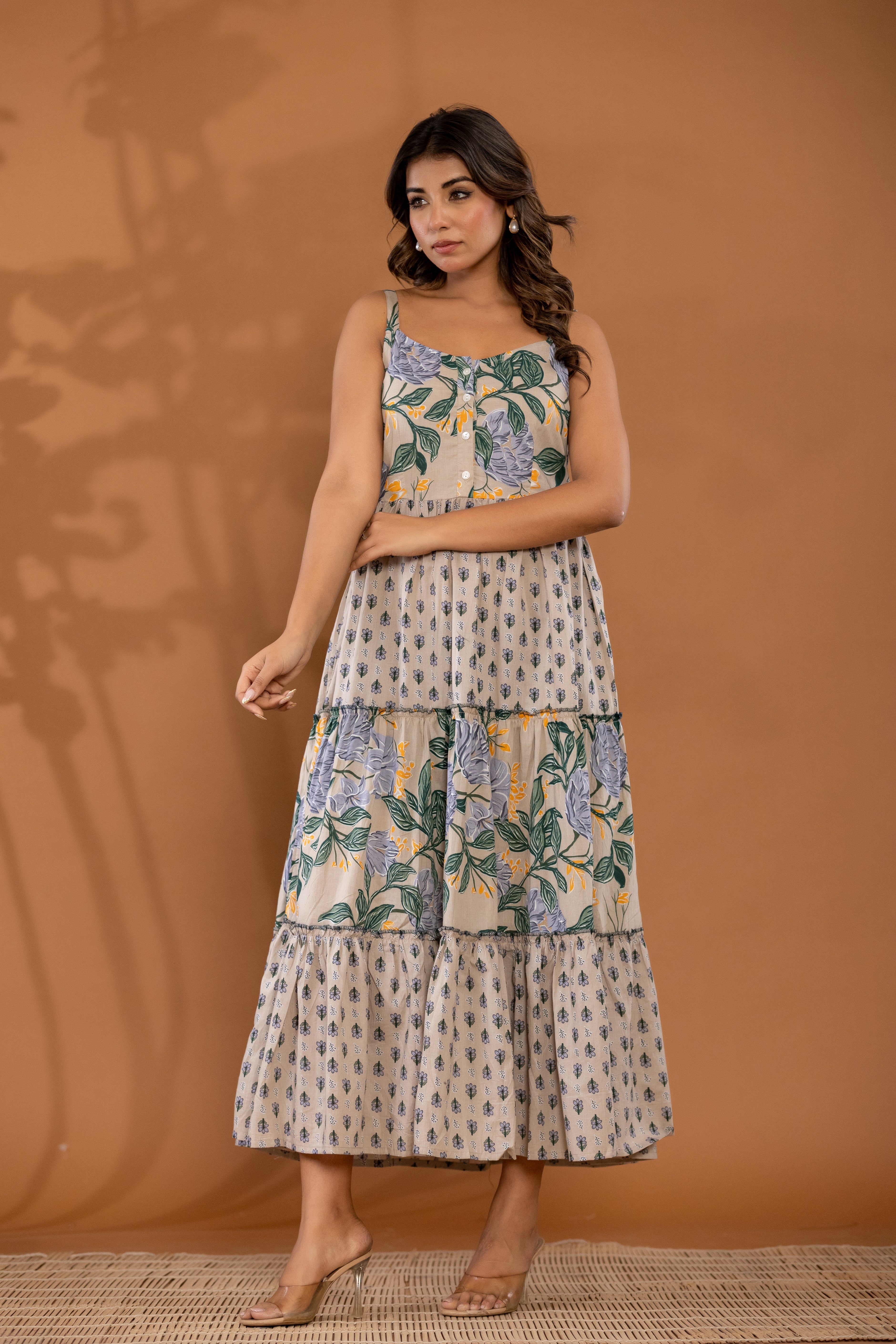 Floral Serenade Cotton Dress