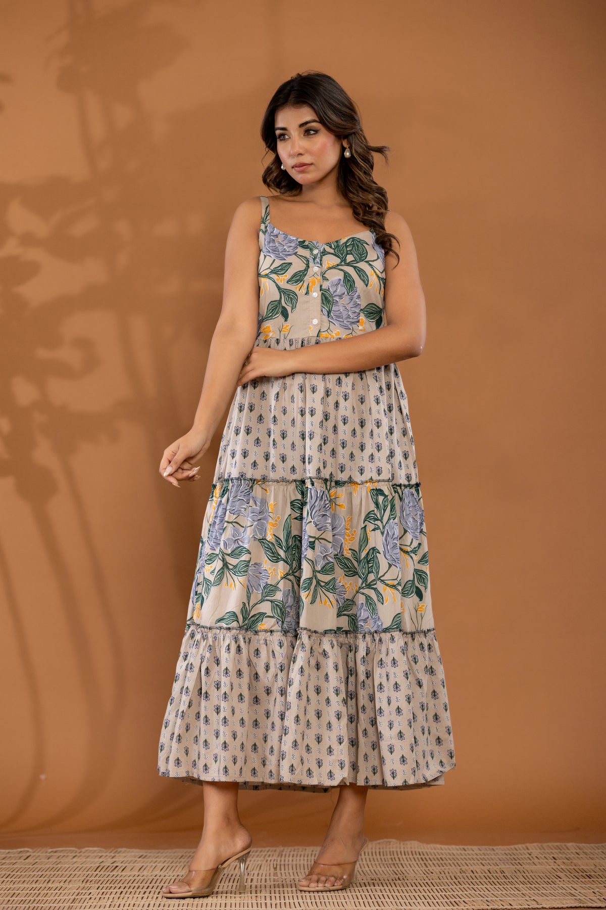 Floral Serenade Cotton Dress